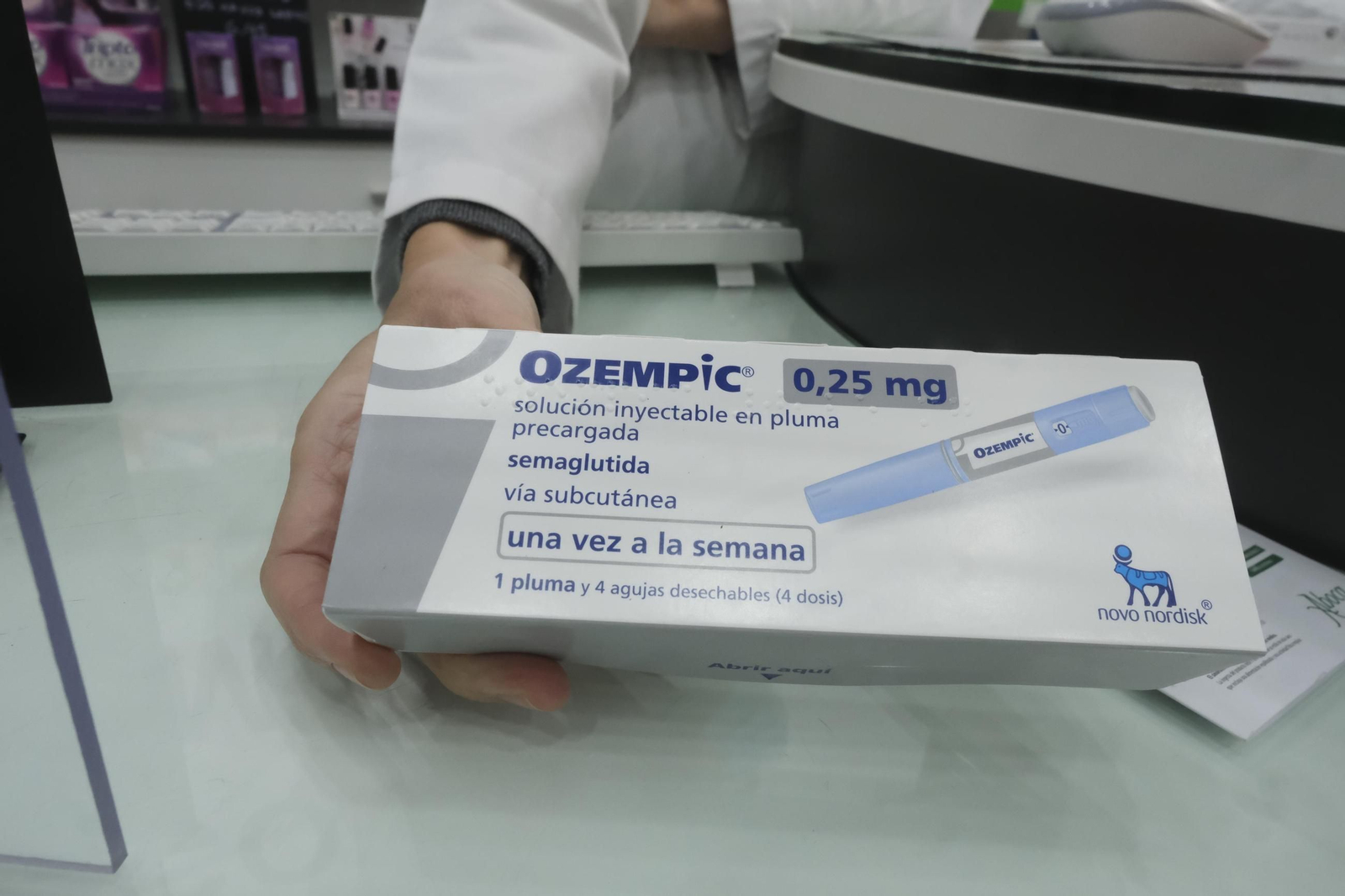 Una caja de Ozempic, inyectable destinado al tratamiento de la diabetes.
