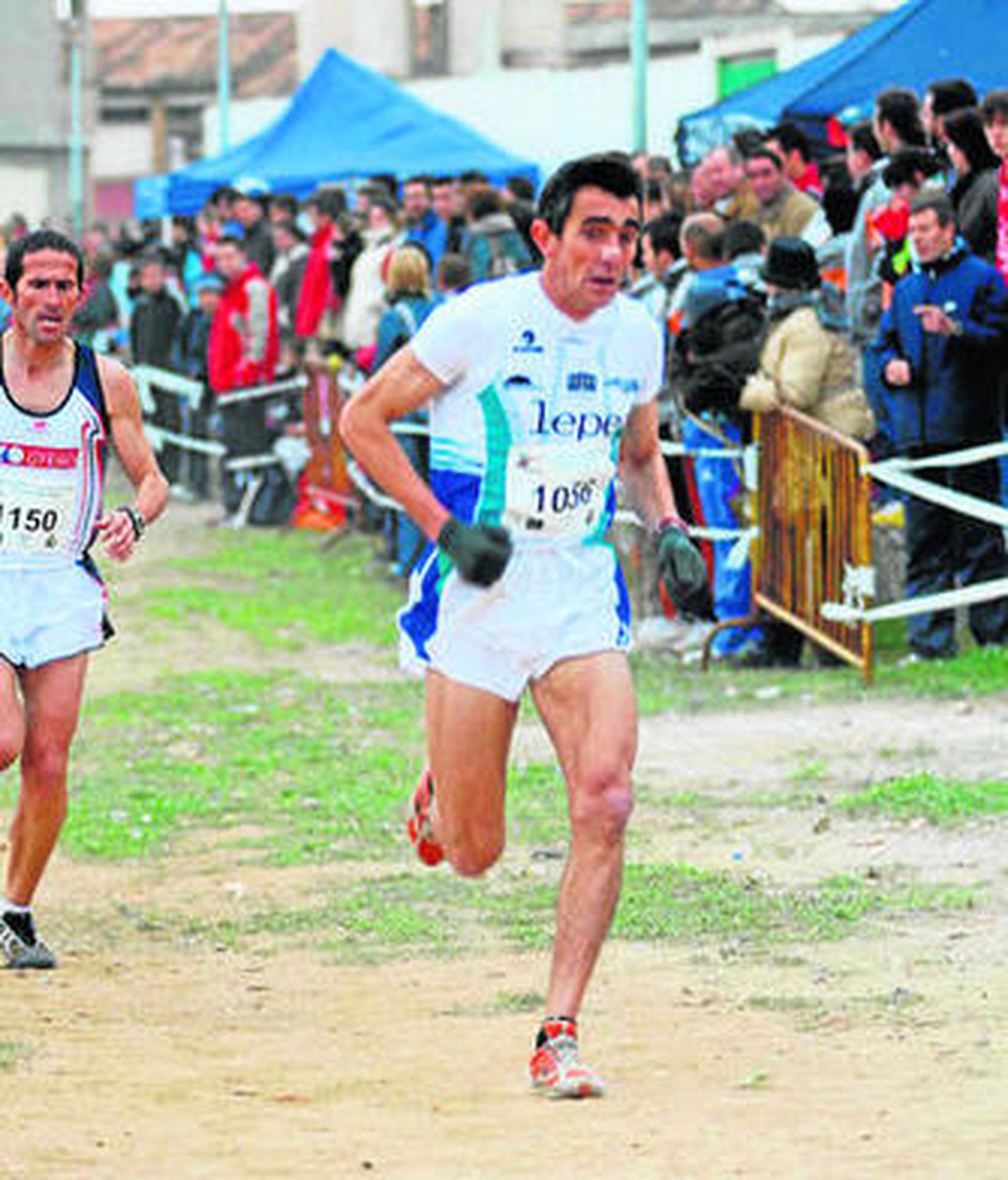 El lepero Muriel Camacho, durante una carrera.