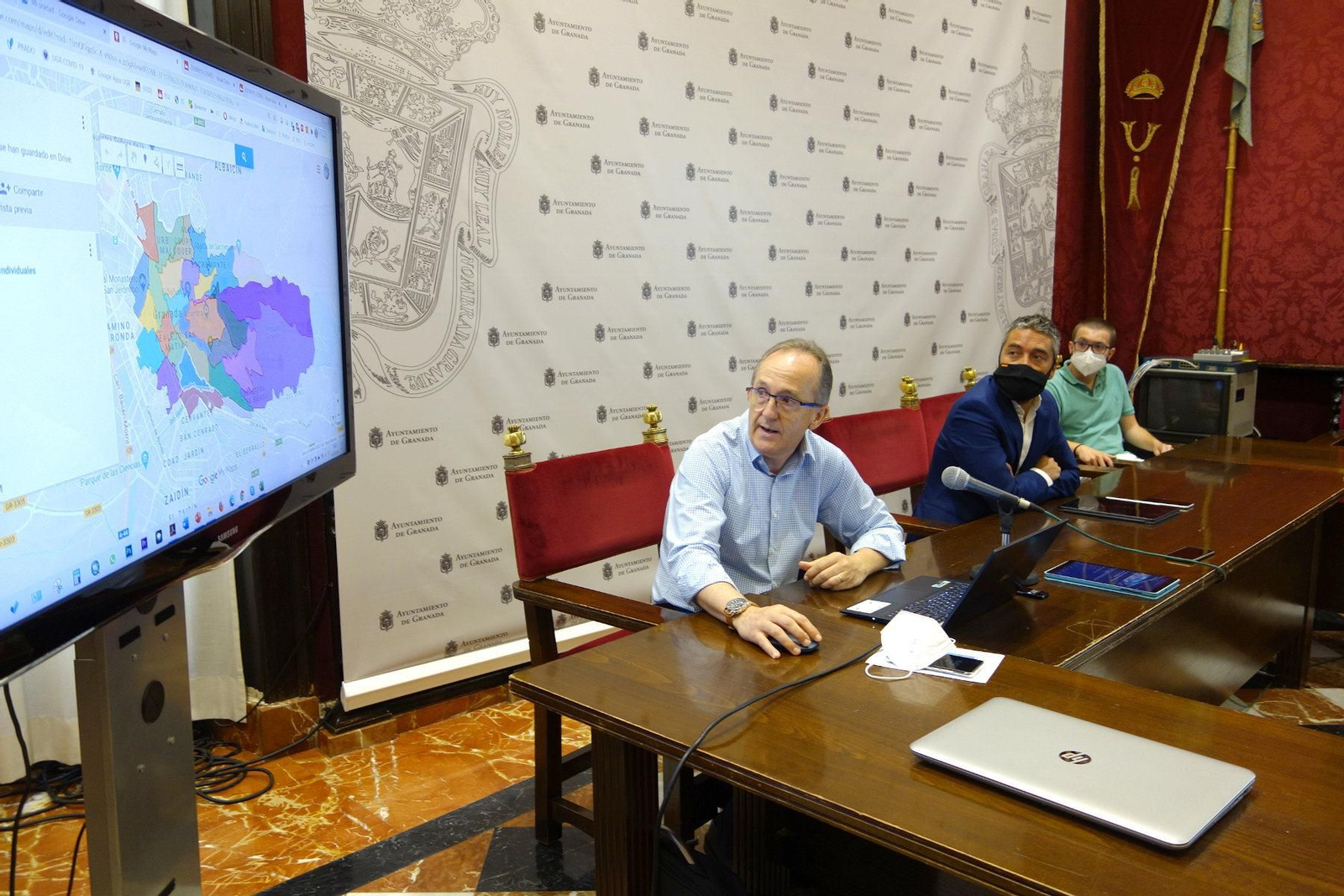 Presentación del mapa de la contaminación visual de Granada.