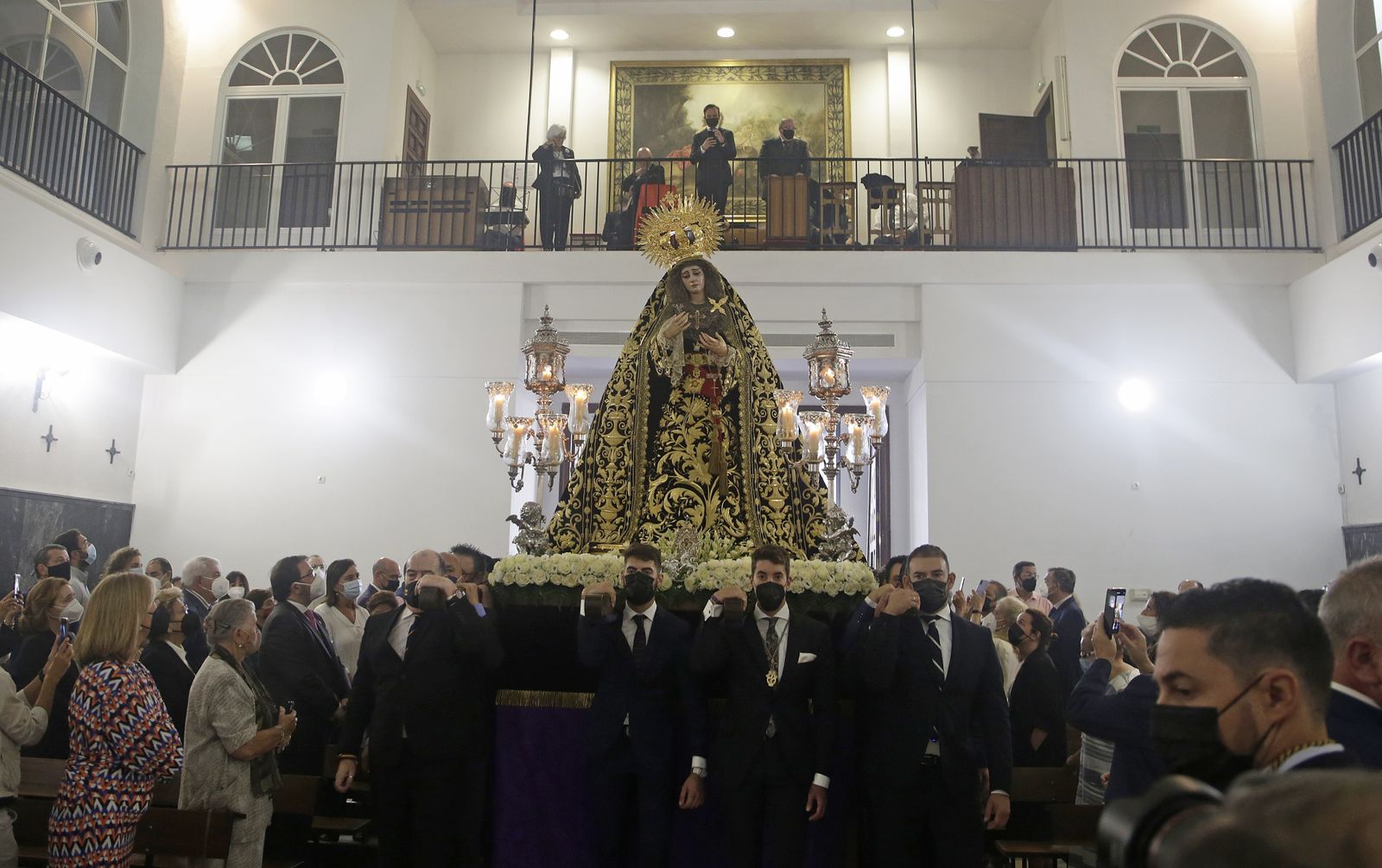 Virgen de la Victoria en el Rosario de la Aurora