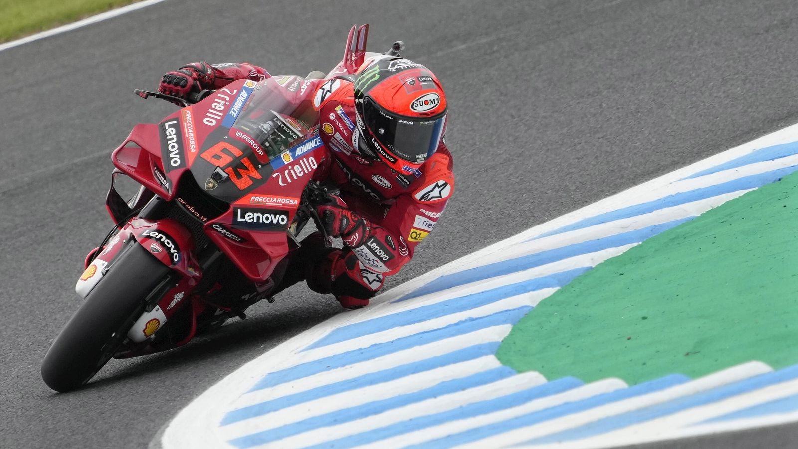 Pecco Bagnaia, segundo mejor crono y por delante de Quartararo.