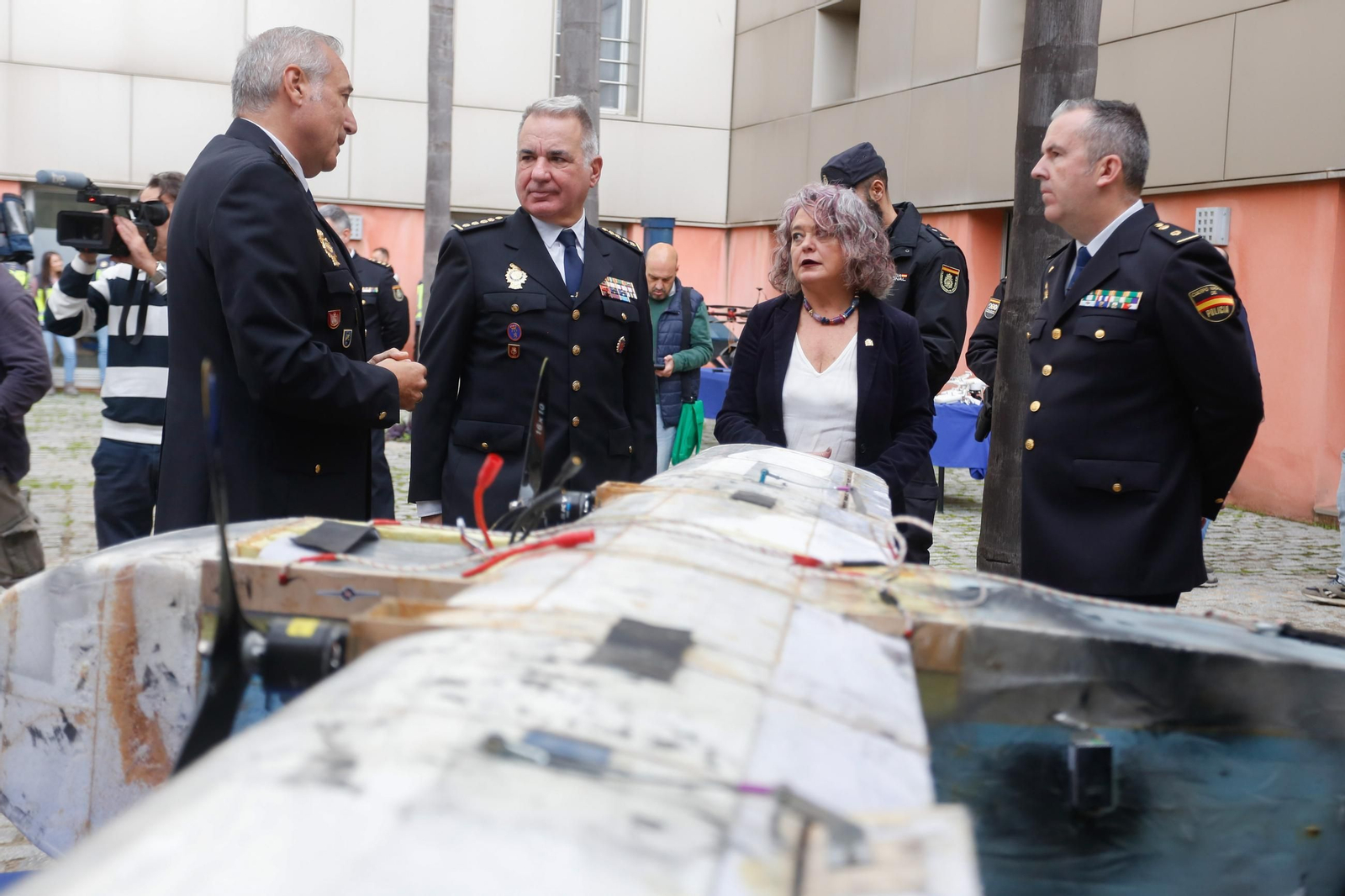 Fotos de los narcodrones que transportaban hachís desde Marruecos intervenidos por la Policia Nacional