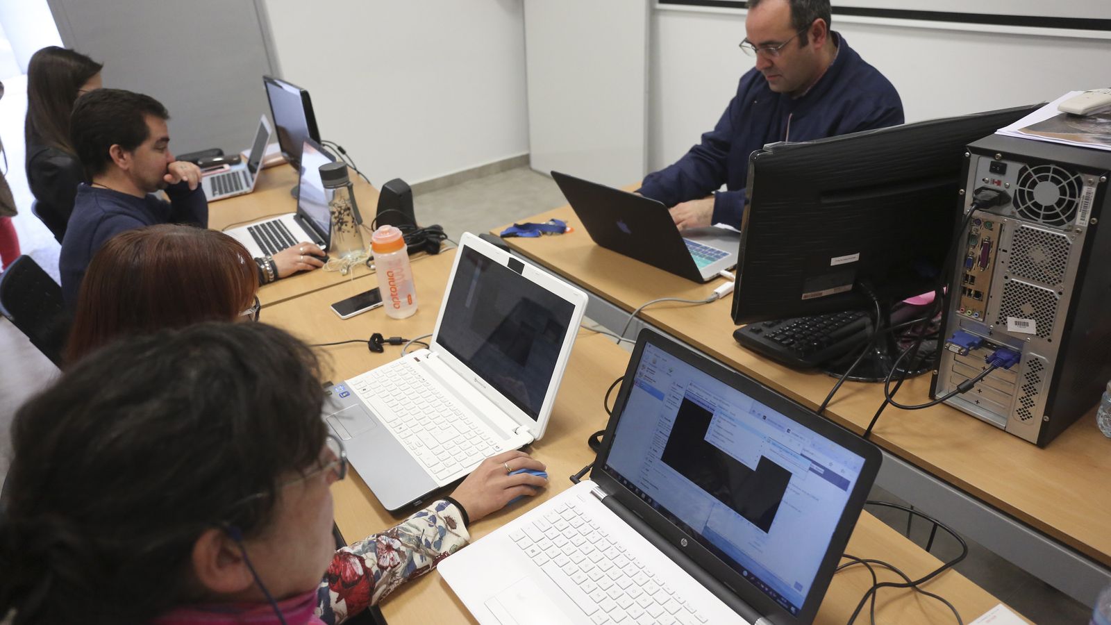 Una de las aulas del IES Campanillas en una imagen de archivo.