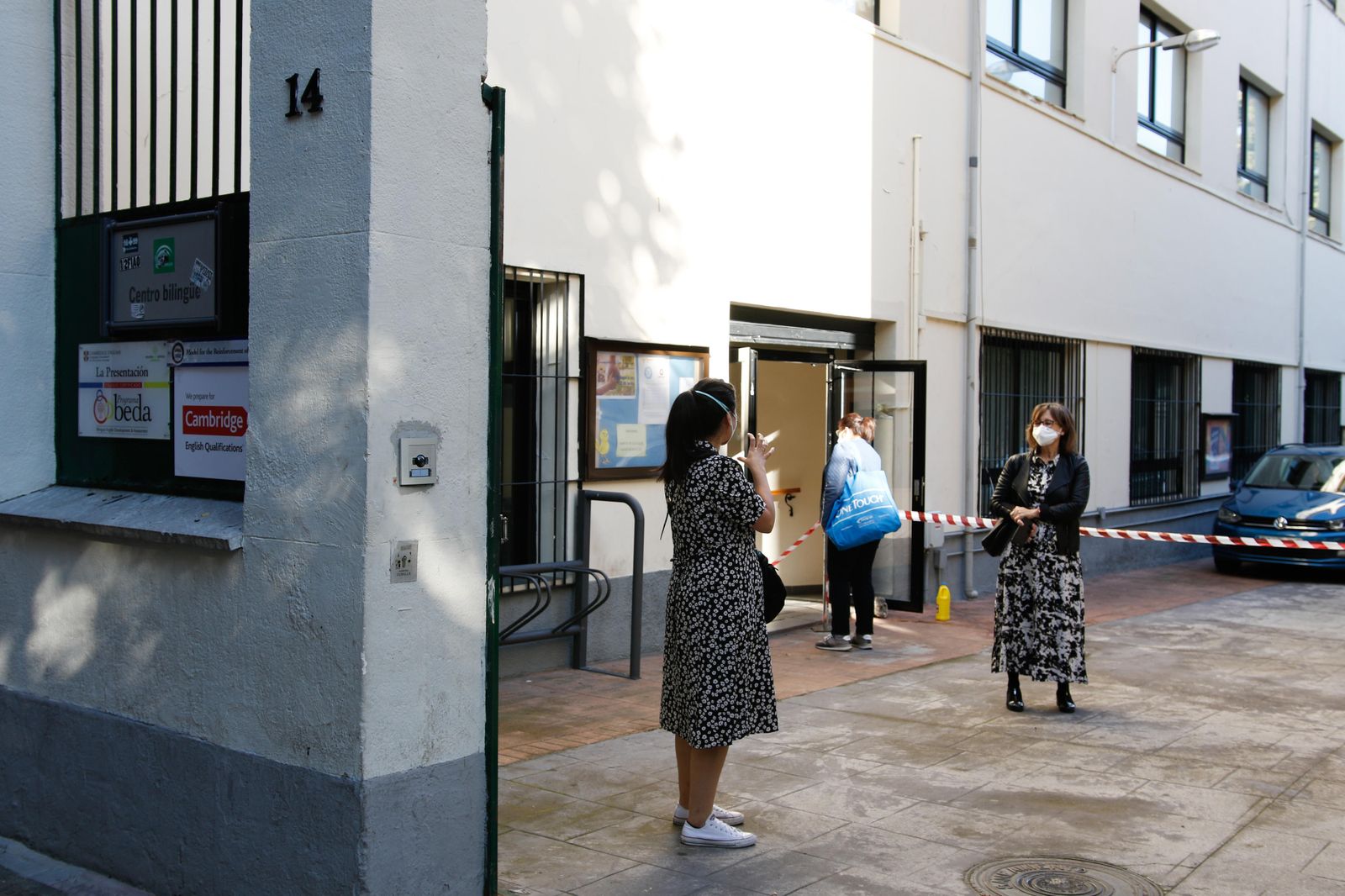 Familias en la Presentación en la reapertura del plazo para solicitar plaza.