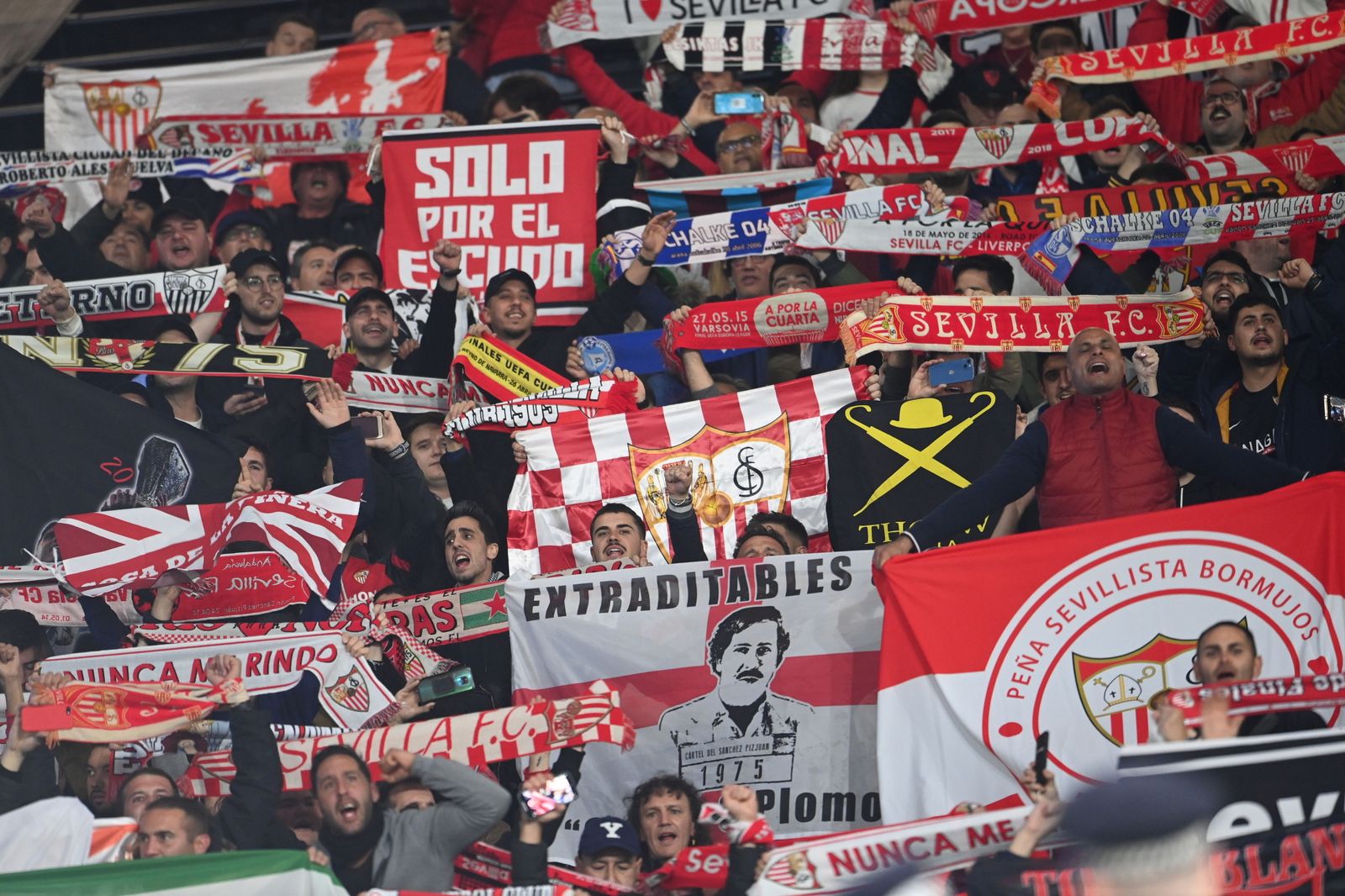 Las imágenes del West Ham - Sevilla