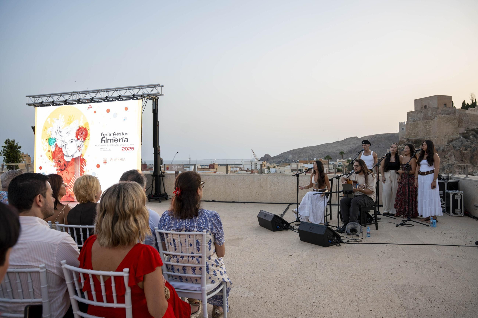 Las imágenes de la presentación de la Feria de Almería 2025 en honor de la Virgen del Mar