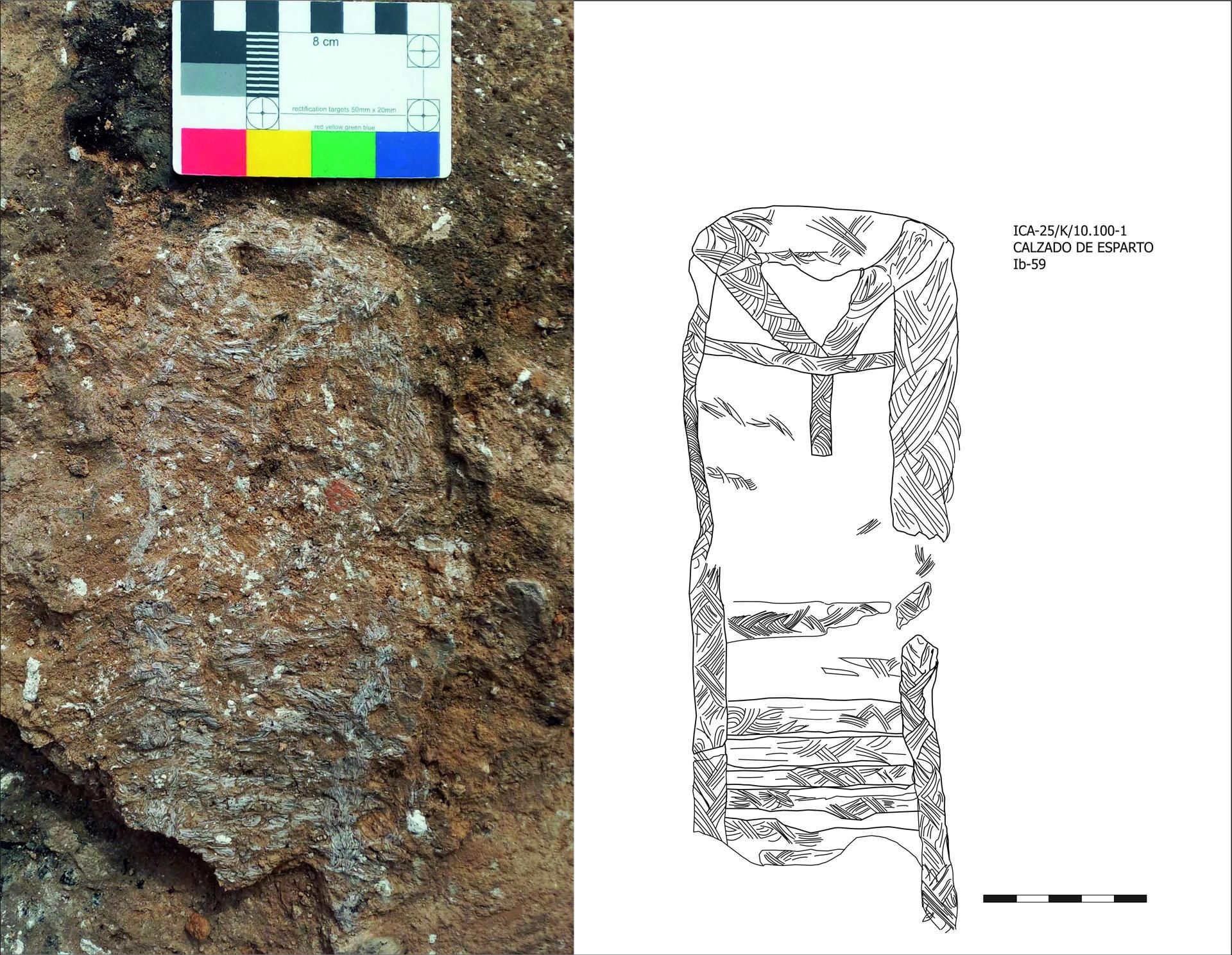 Hallan un calzado de esparto de 2.300 años en un yacimiento de Alicante