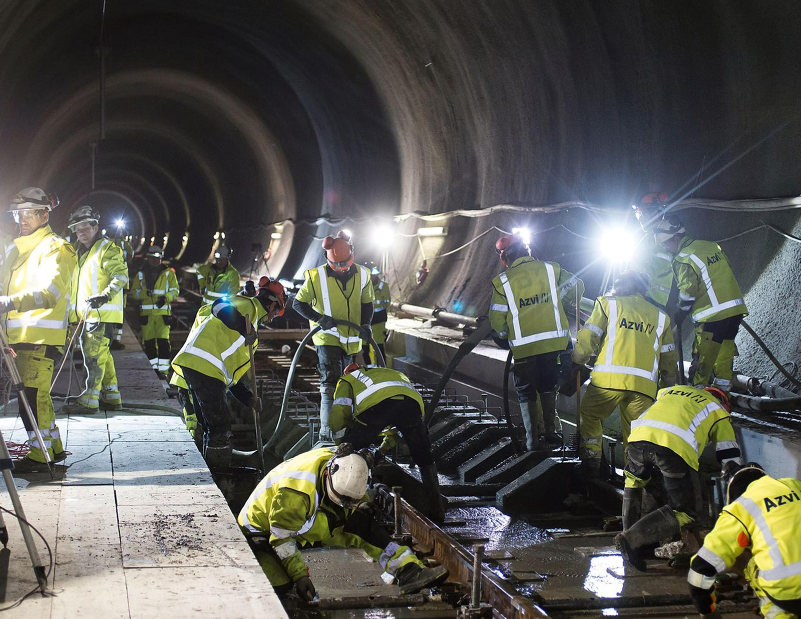 Primera vía en placa, en Noruega.