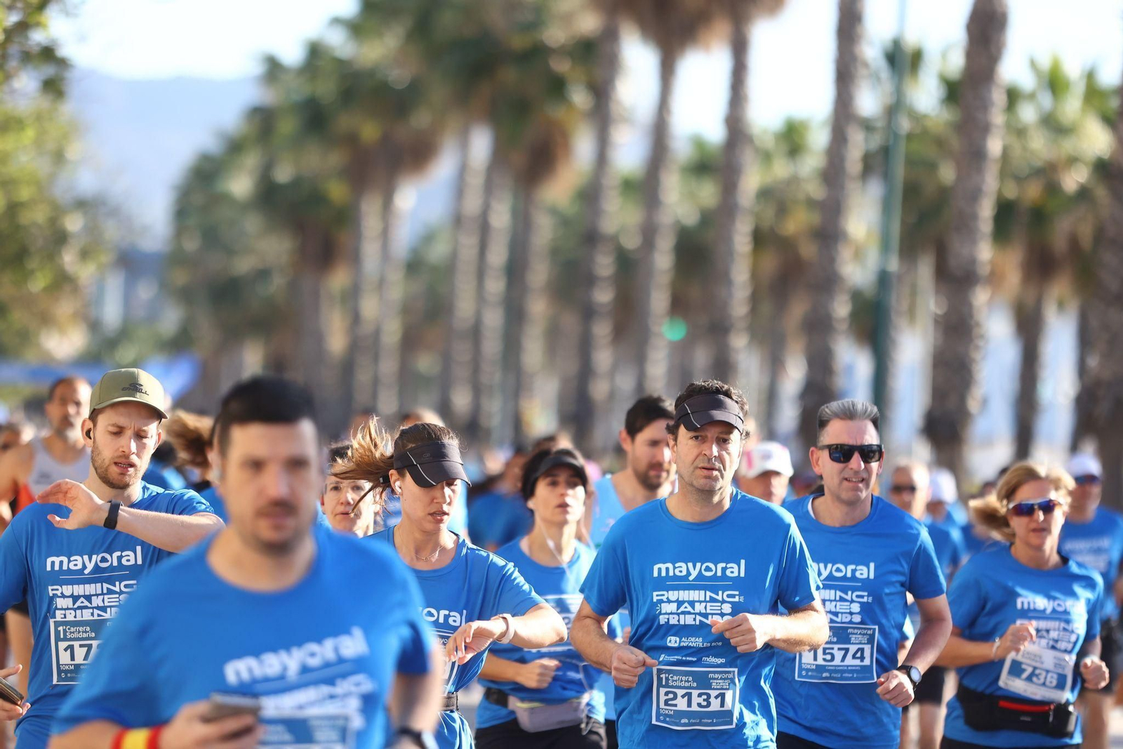Las mejores fotos de la I Carrera Solidaria Mayoral de Málaga