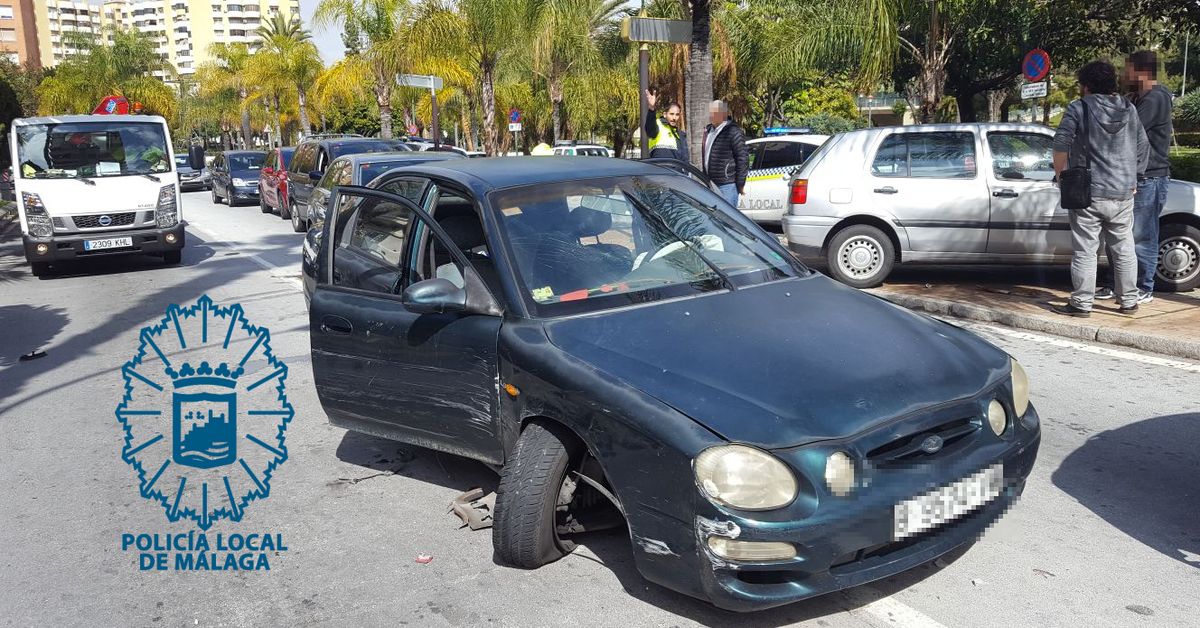 Un conductor circula de forma temeraria por la capital y causa lesiones ...