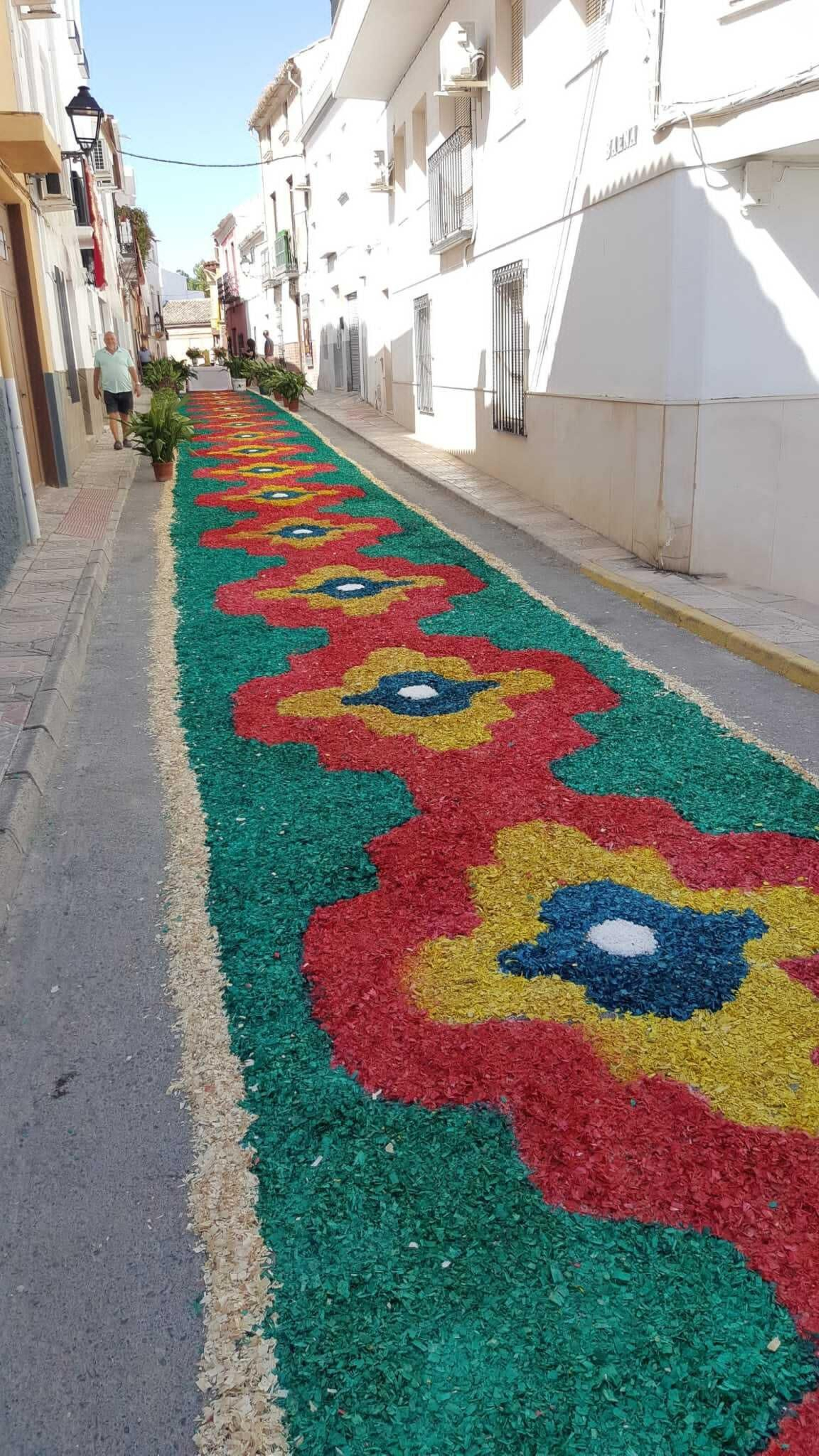Un recorrido en imágenes por las coloridas alfombras del Corpus en Valenzuela