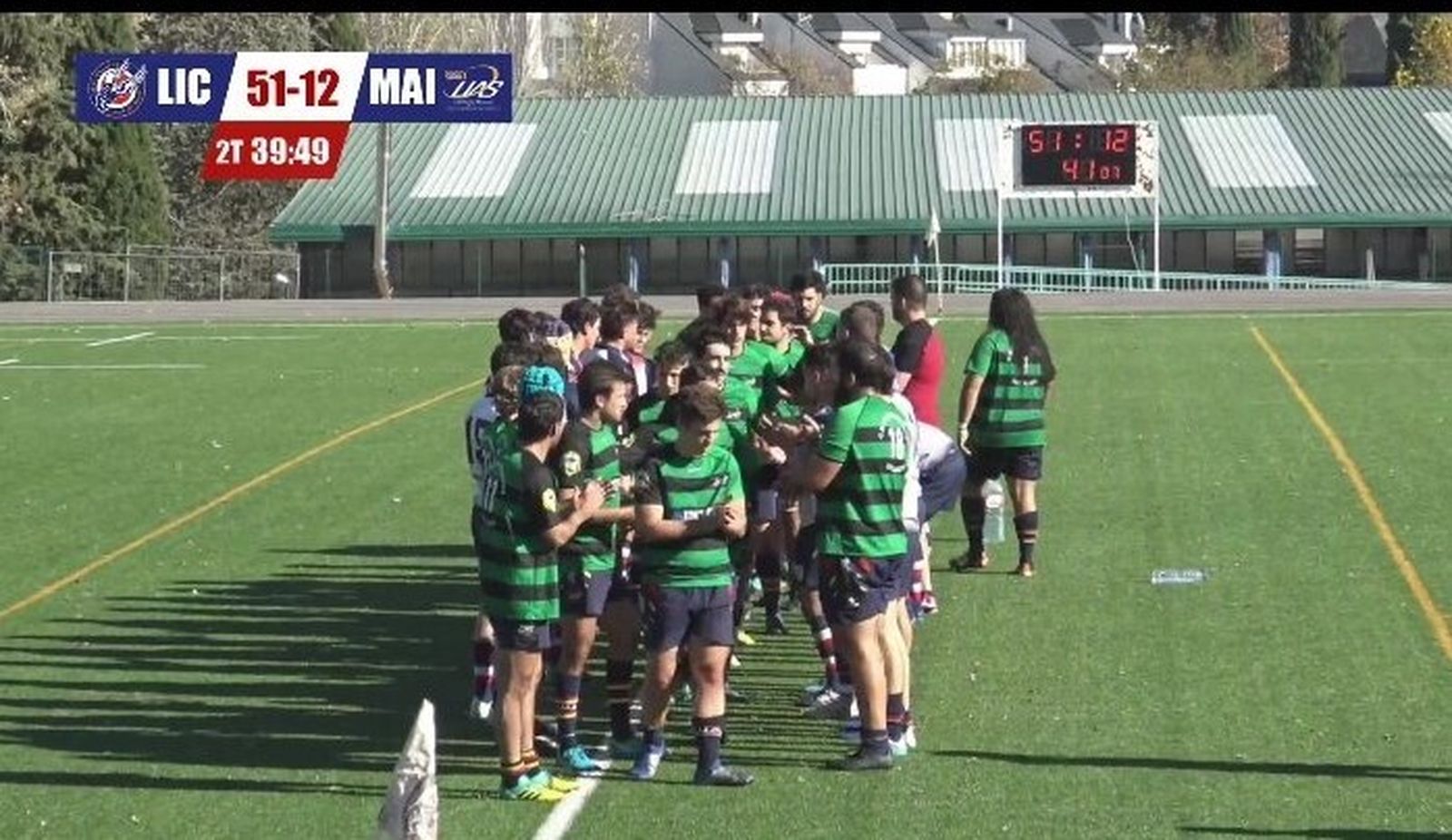 Una imagen extraída de la retransmisión televisiva.