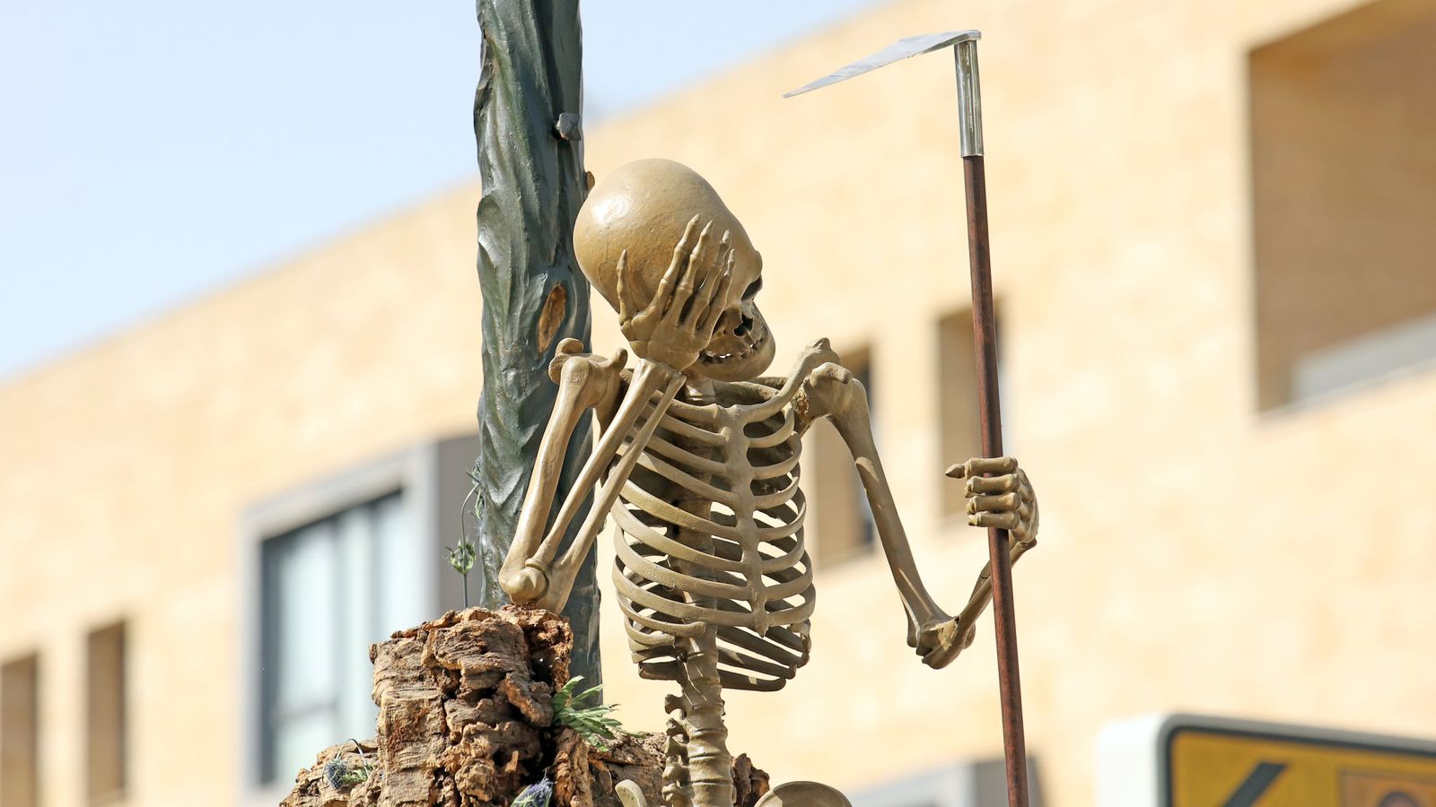 El Triunfo de la Cruz sobre la Muerte en el paso de 'La Chacha'.