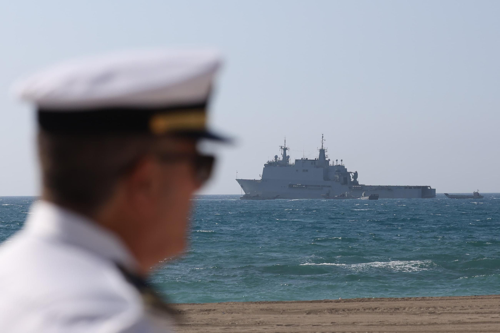 Las fotos del desembarco anfibio en La Malagueta