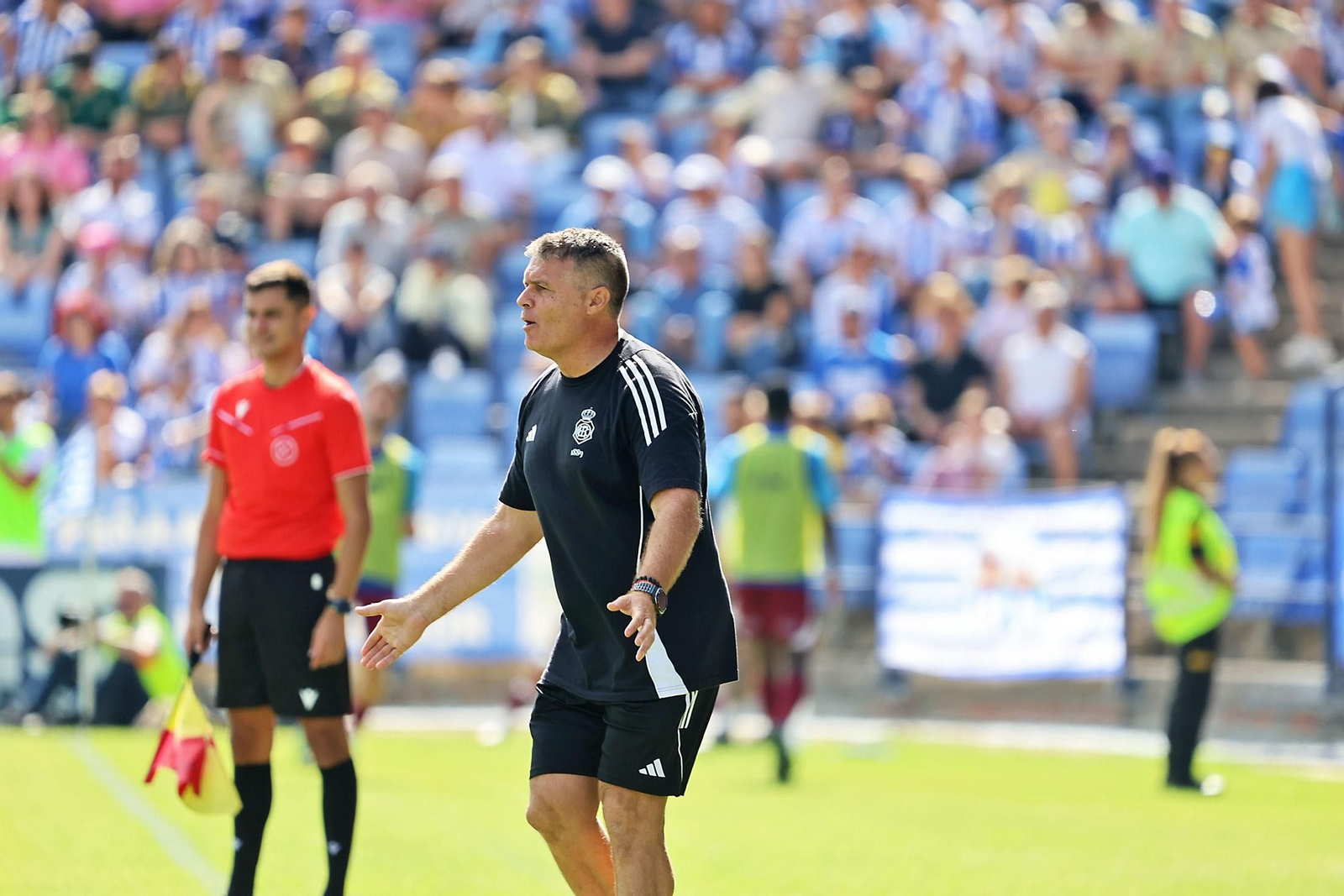 Pedro Morilla durante el encuentro ante el Xerez CD.