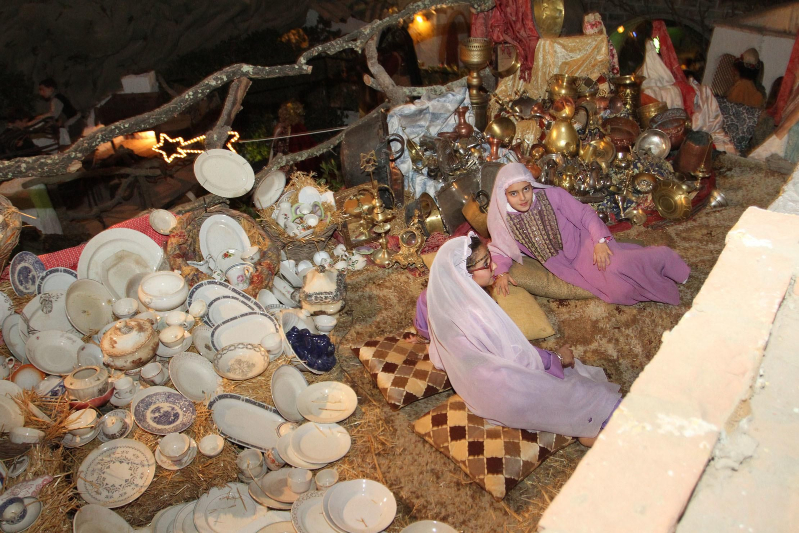 Imágenes de la inauguración del Belén viviente de Beas