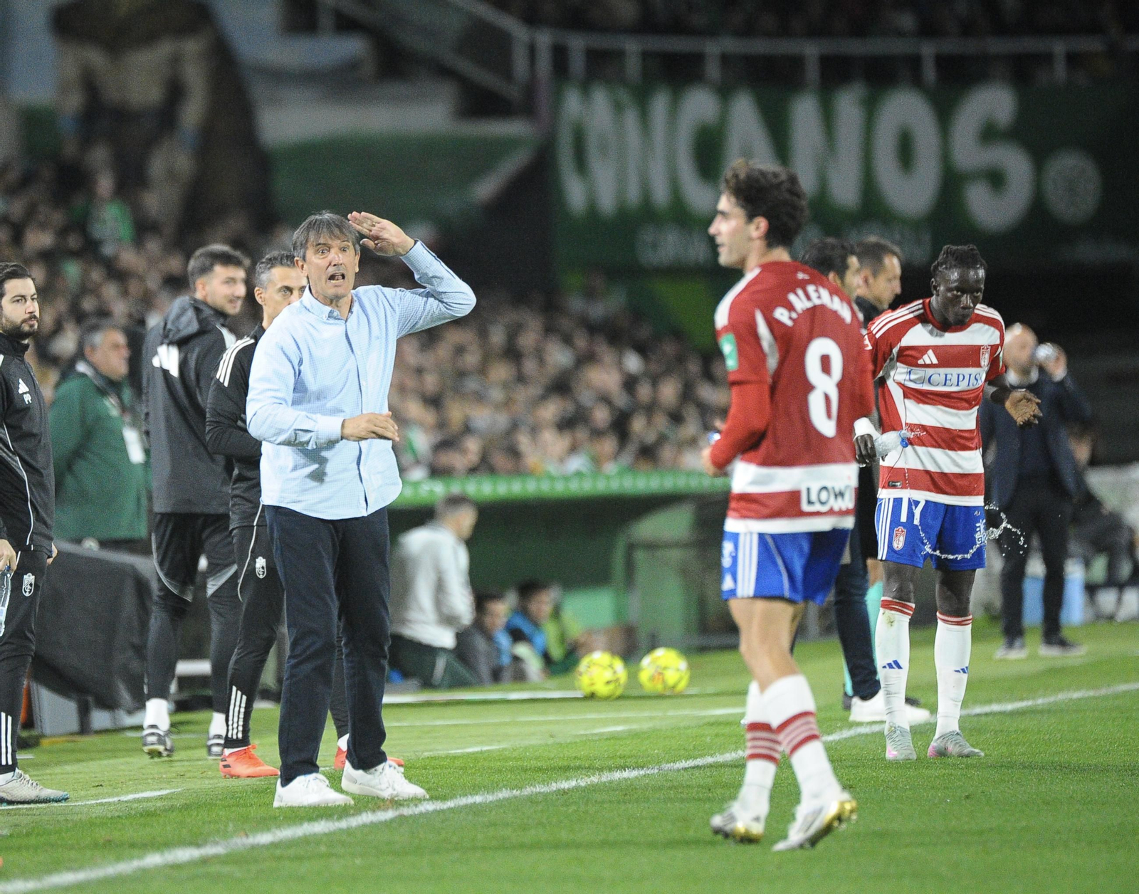 Pacheta, en el pasado partido ante la Cultural Leonesa