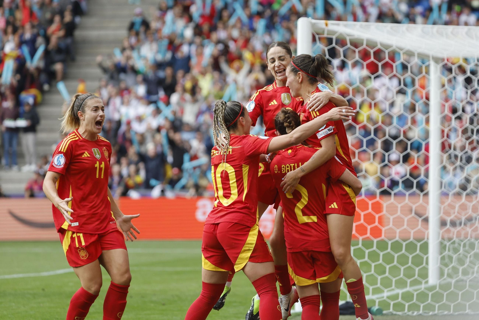 Las mejores imágenes de la final España - Inglaterra de la Eurocopa femenina
