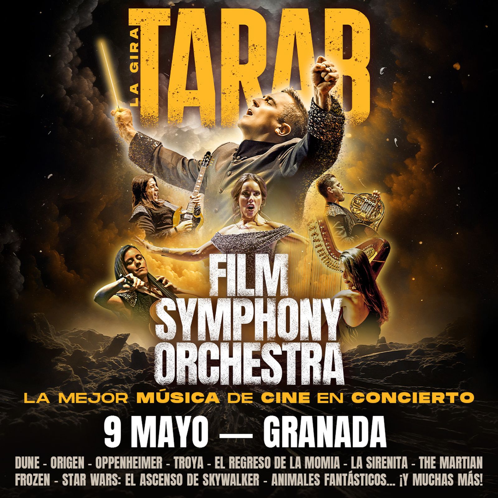 Además de Granada, la Film Symphony Orchestra también recorrerá otras ciudades del país.
