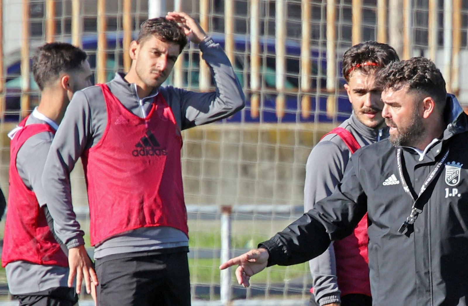Maqueda, en un entrenamiento con el Xerez CD hace unos días.
