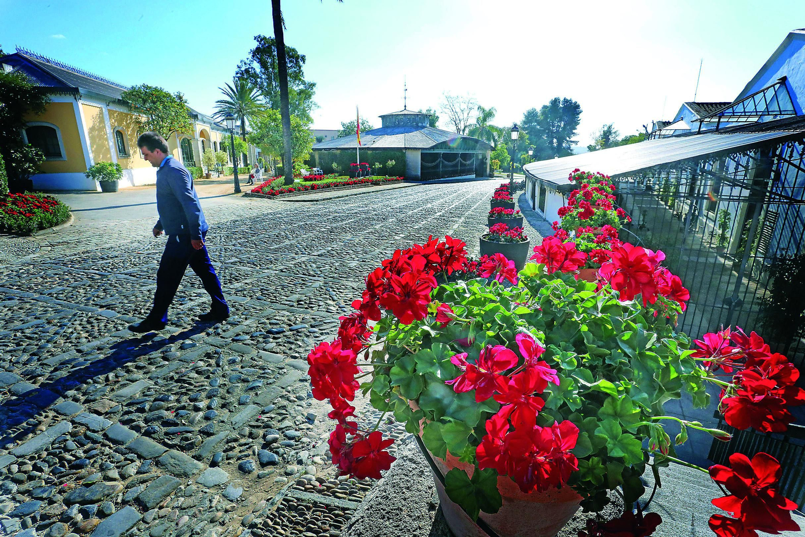 Vista del interior de las bodegas de González Byass en Jerez.
