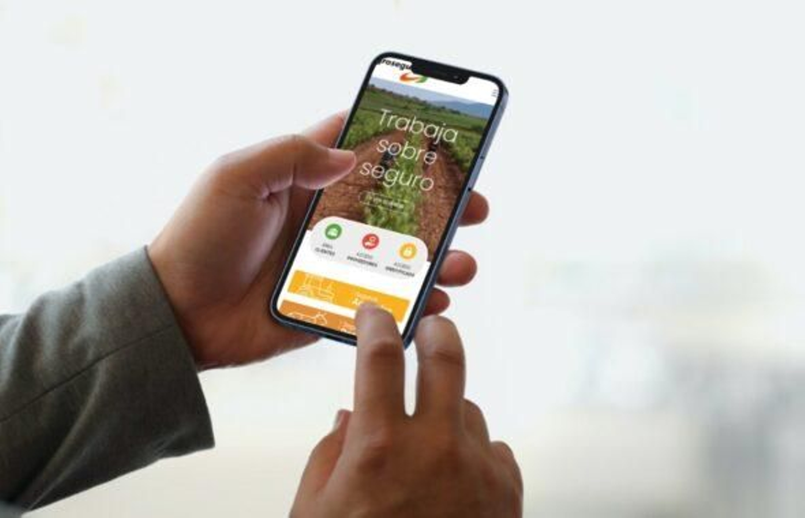 Aplicación de Agroseguro en el teléfono móvil.
