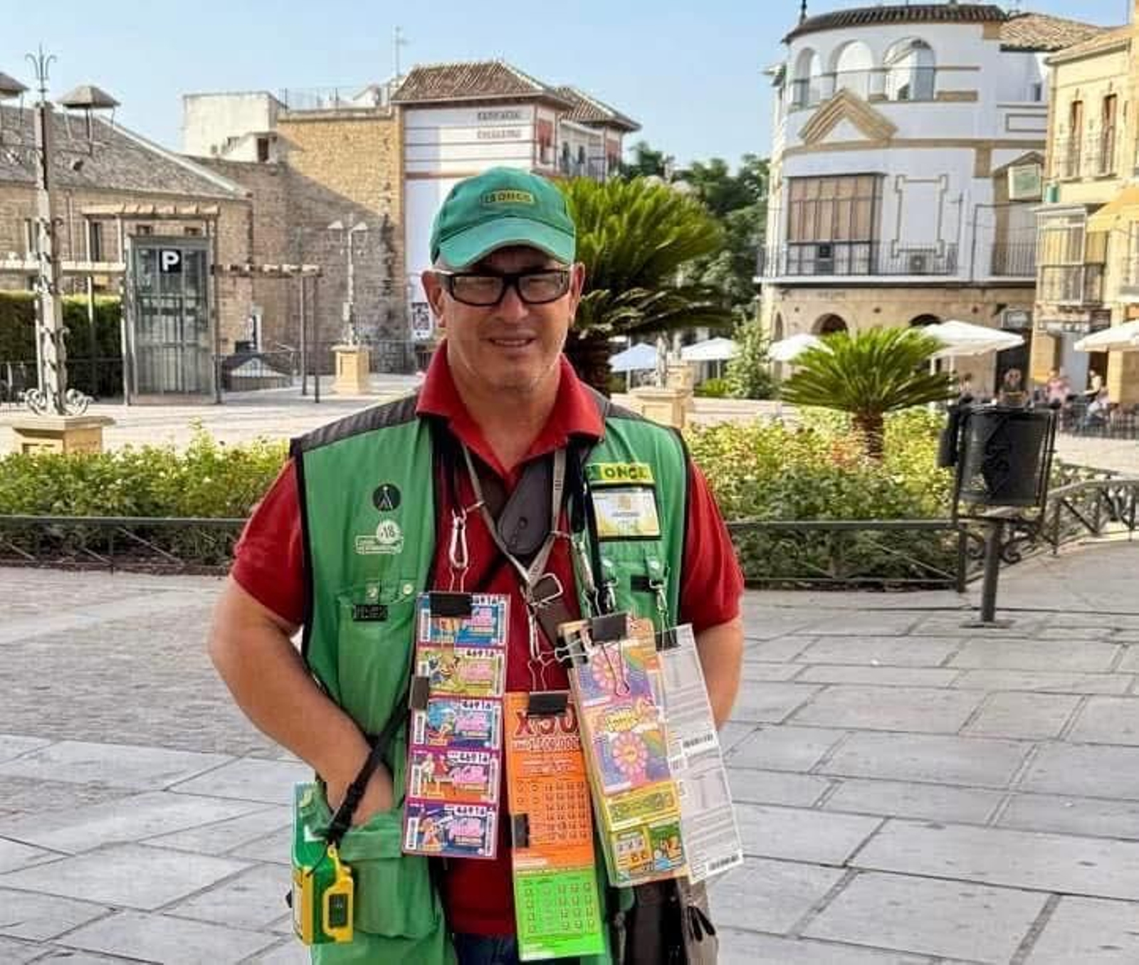 Antonio Sola, vendedor de la ONCE en Jaén.