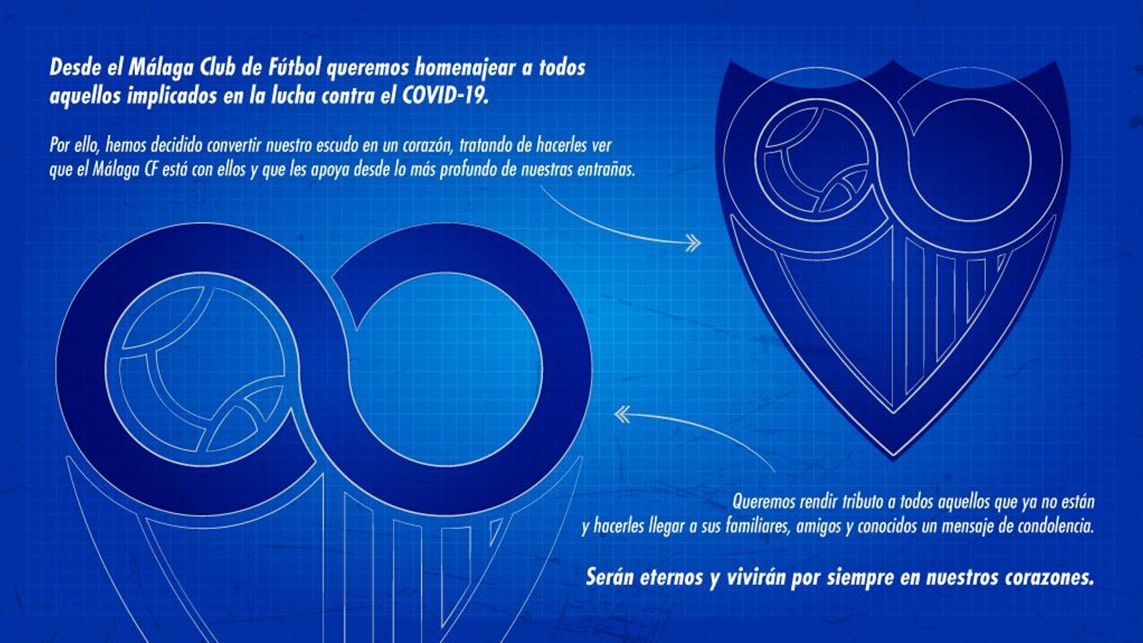 El Málaga explica el cambio de escudo.