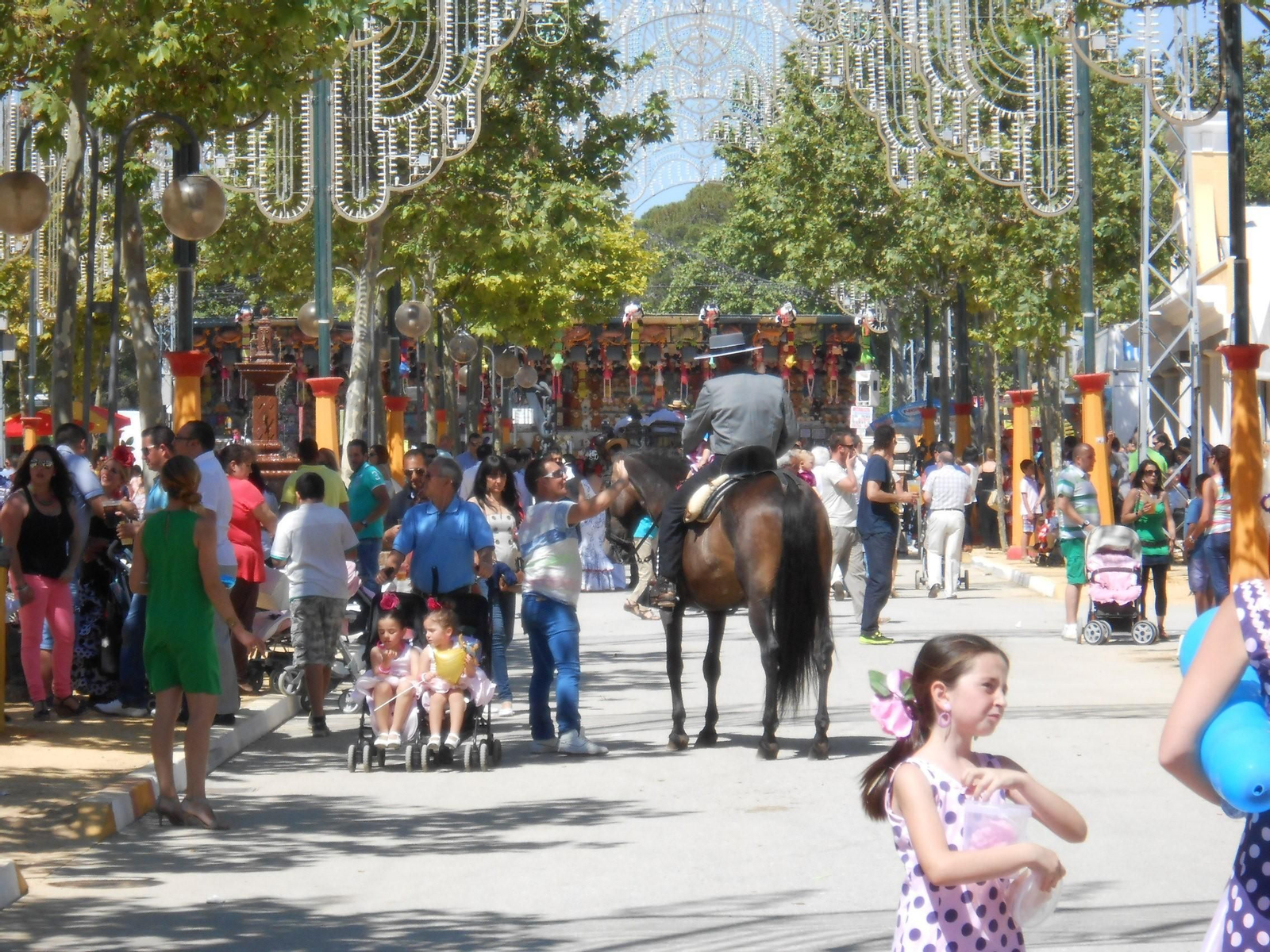 Imagen del real de Las Canteras en la edición de la Feria de 2024.