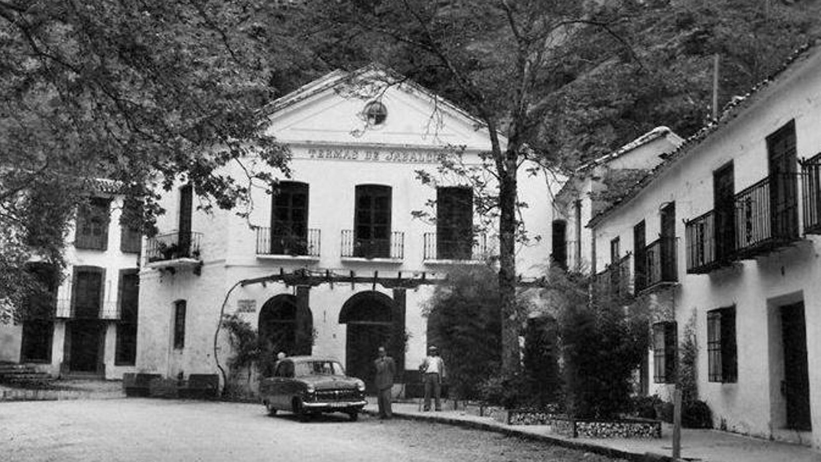 Imagen antigua de las Termas de Jabalcuz.