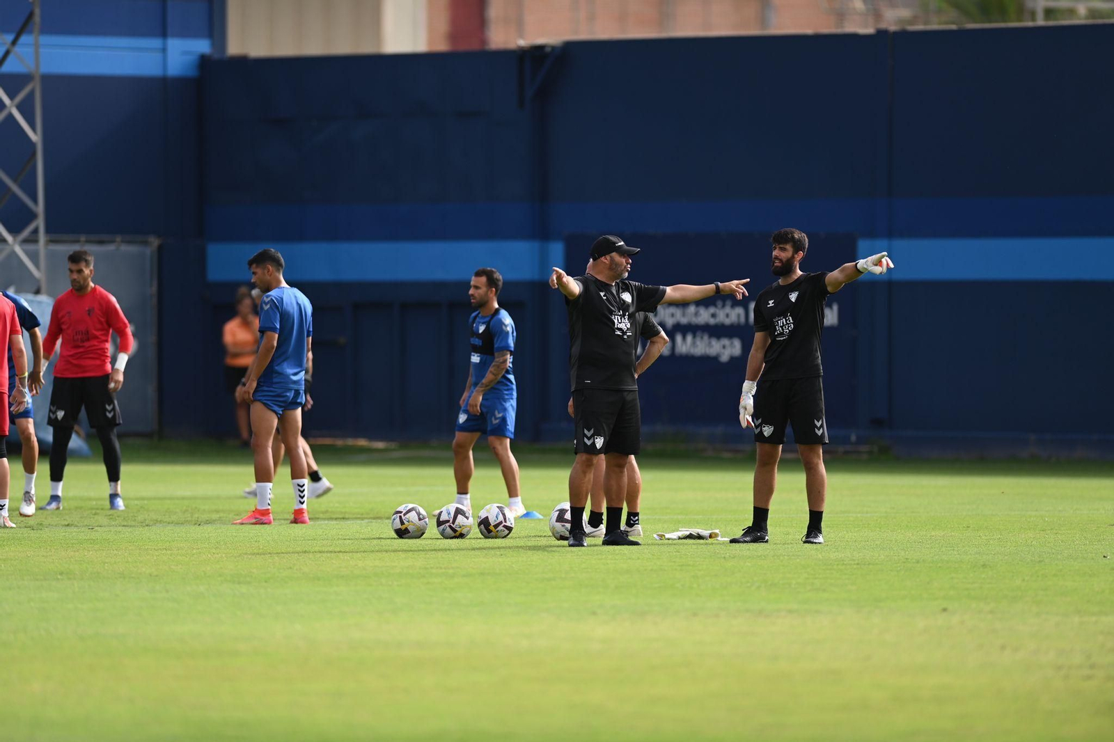 Las fotos del entrenamiento del Málaga CF preparando la visita a Burgos