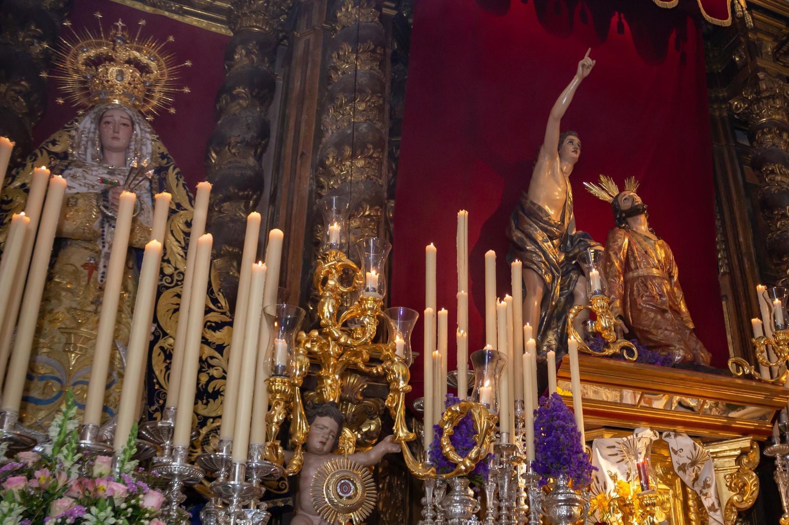 Imágenes de la hermandad del Huerto en las Comendadoras