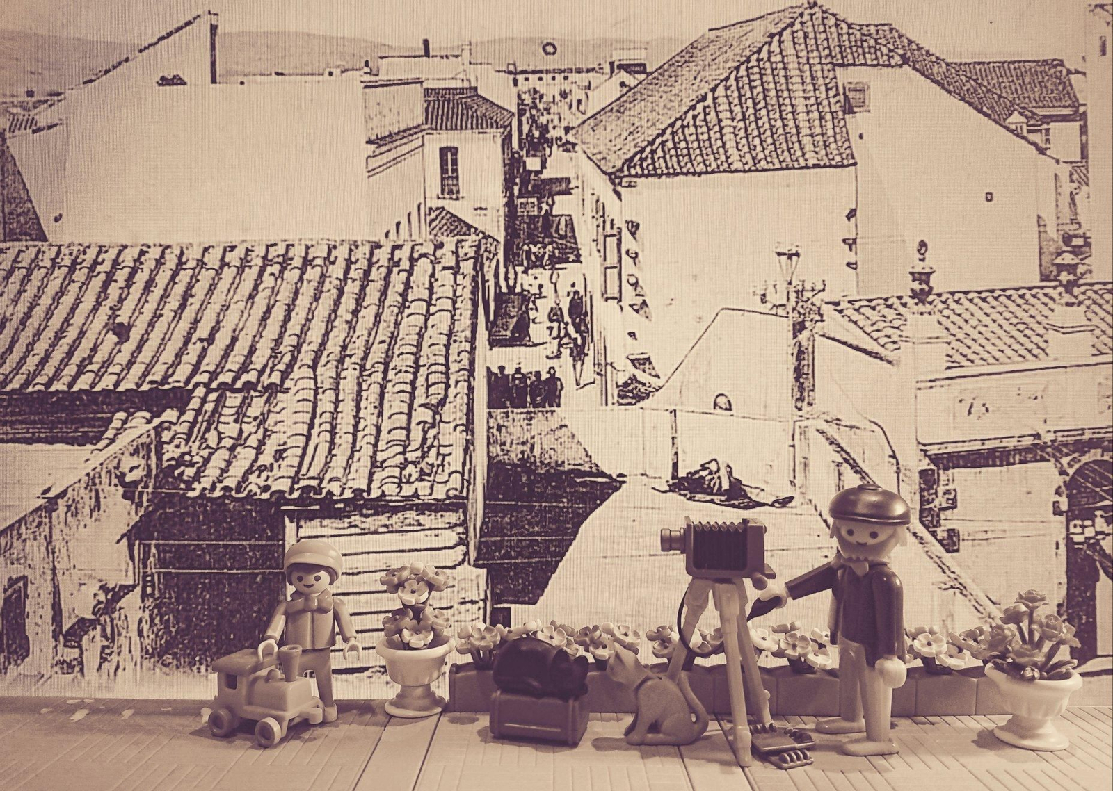 La historia de La Línea, a través de figuras de Playmobil