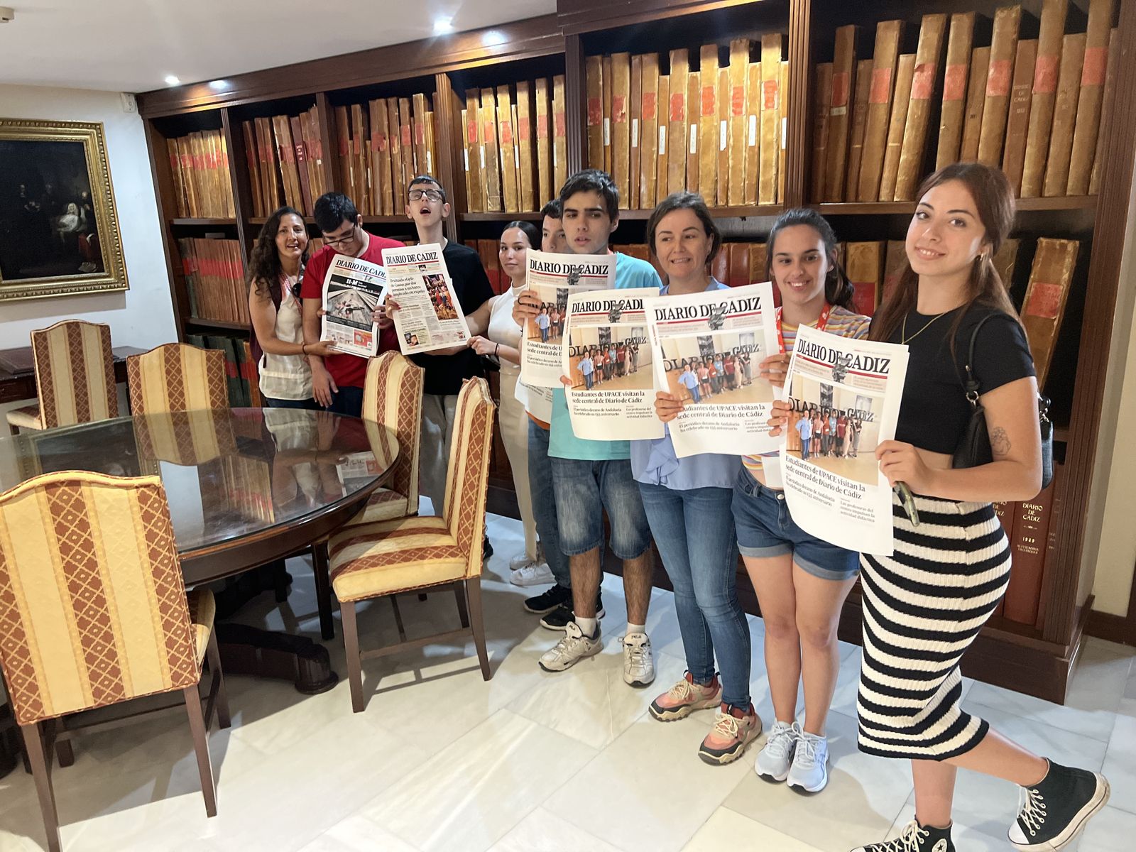 El colegio Upace de San Fernando visita Diario de Cádiz
