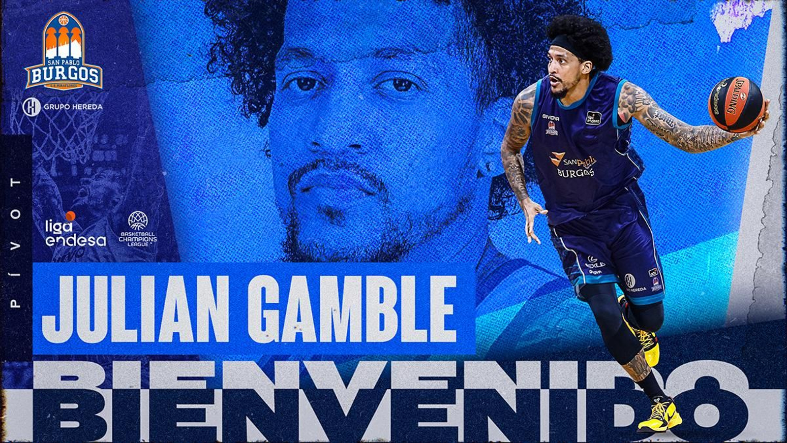 Julian Gamble refuerza al Hereda San Pablo Burgos.