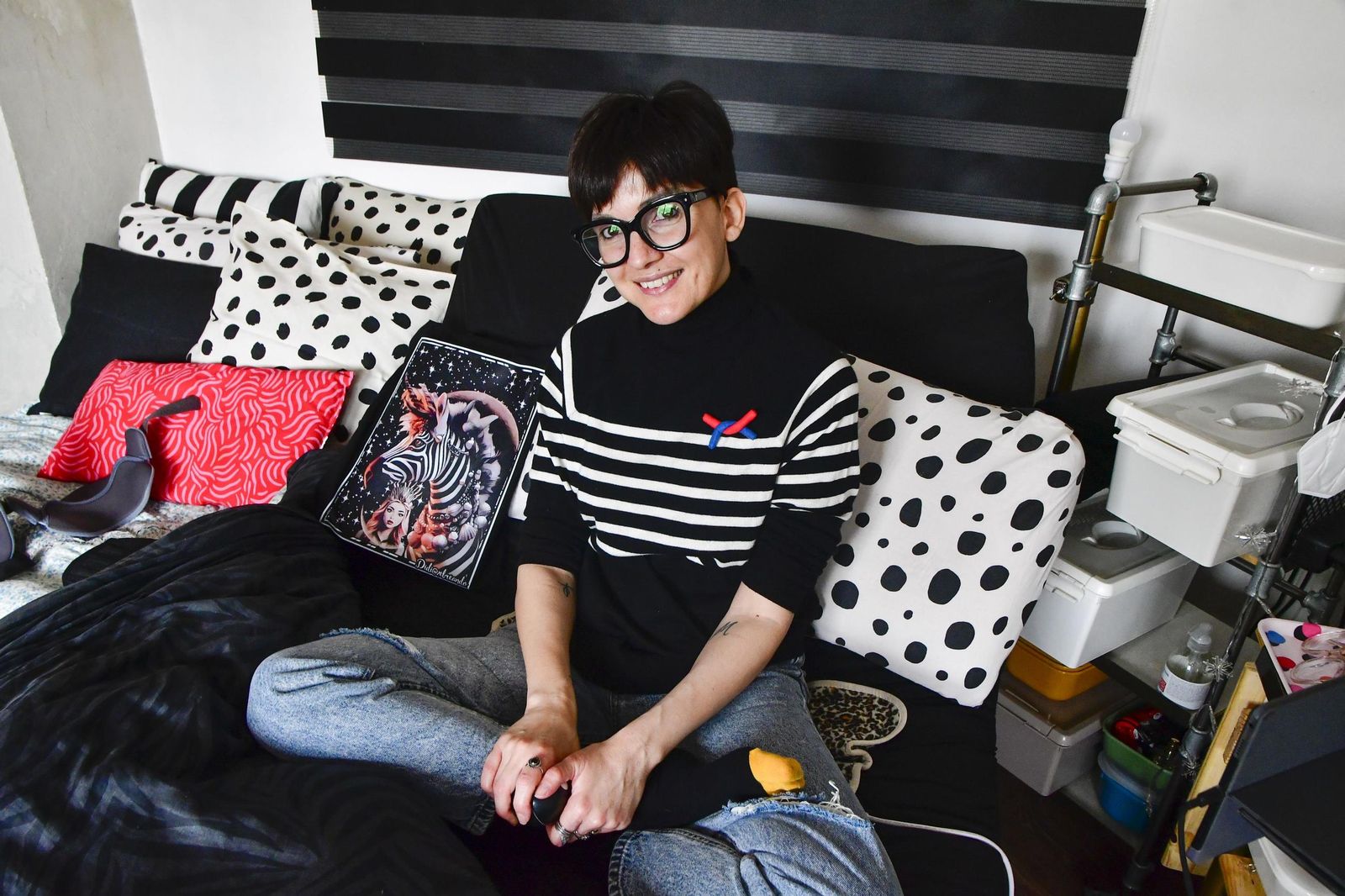 Didi posa tras la entrevista.