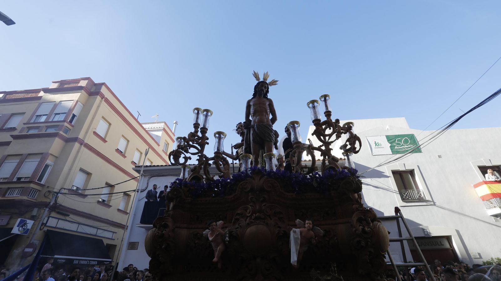 Fotos del Domingo de Ramos  en La Línea: Sagrada Flagelación y María Santísima de la Estrella