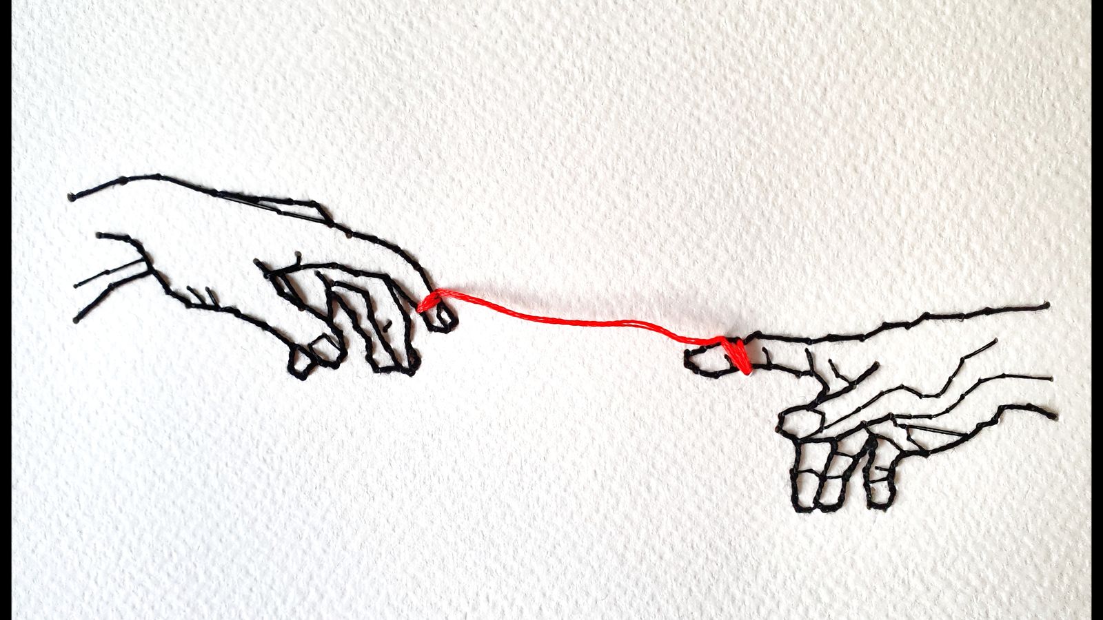 Uno de los bordados expuestos