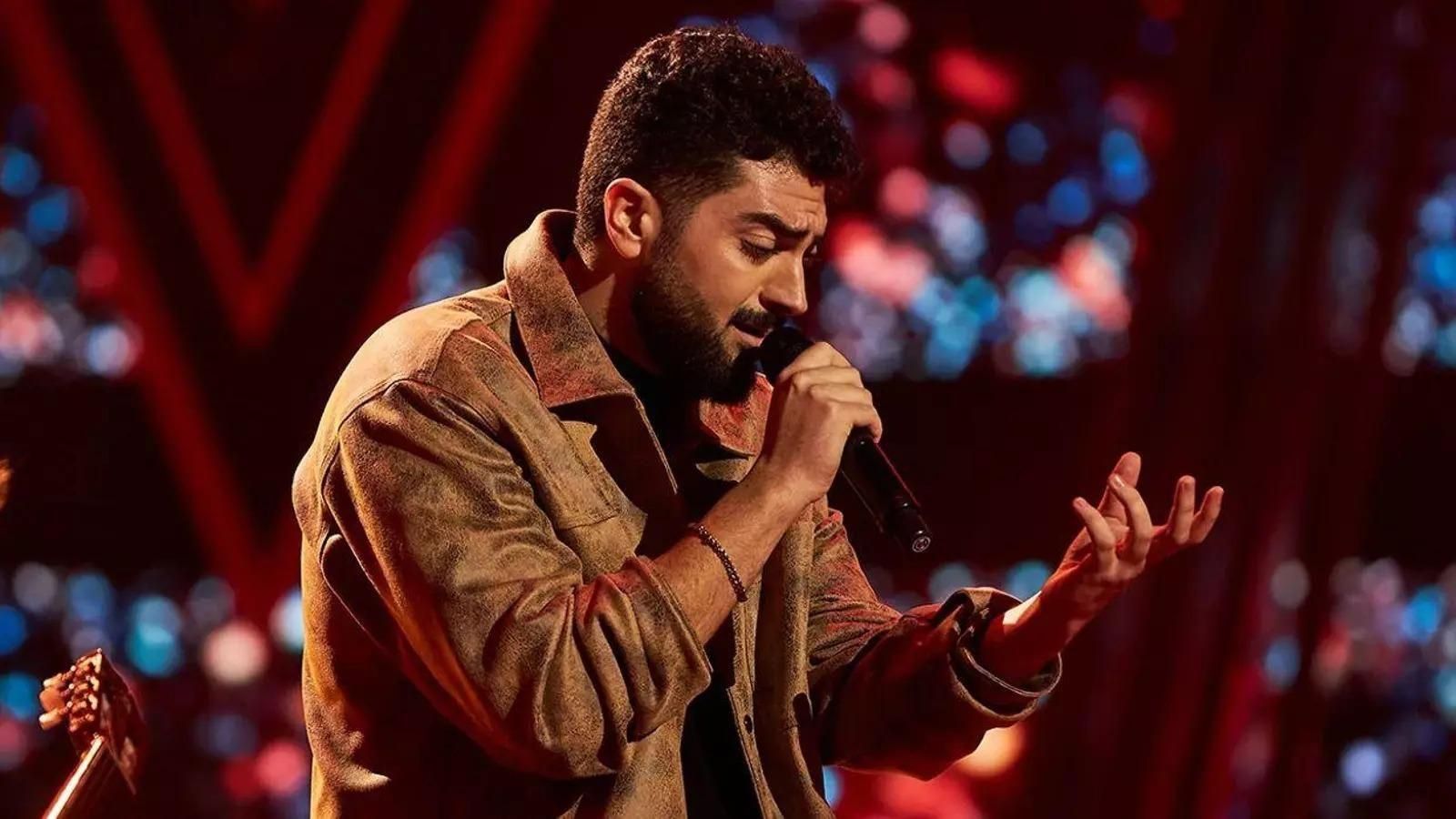 Gonzalo Alhambra durante una de sus actuaciones en La Voz.