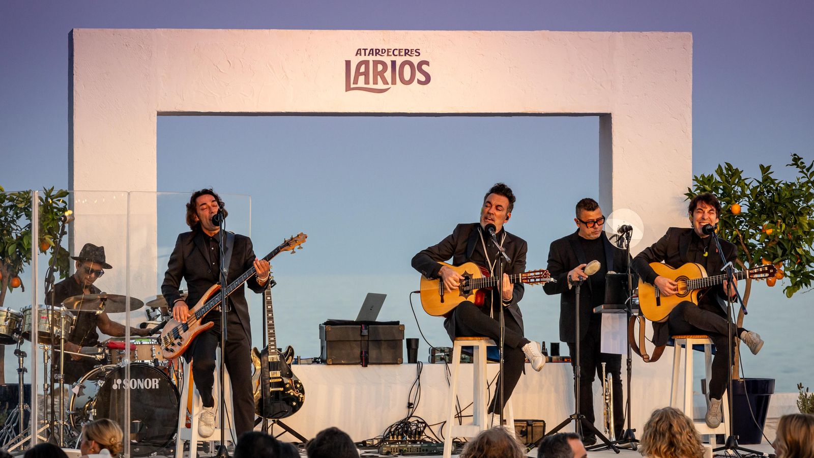 Imagen del concierto de Café Quijano, el punto de partida de la edición de este año de Atardeceres Larios.