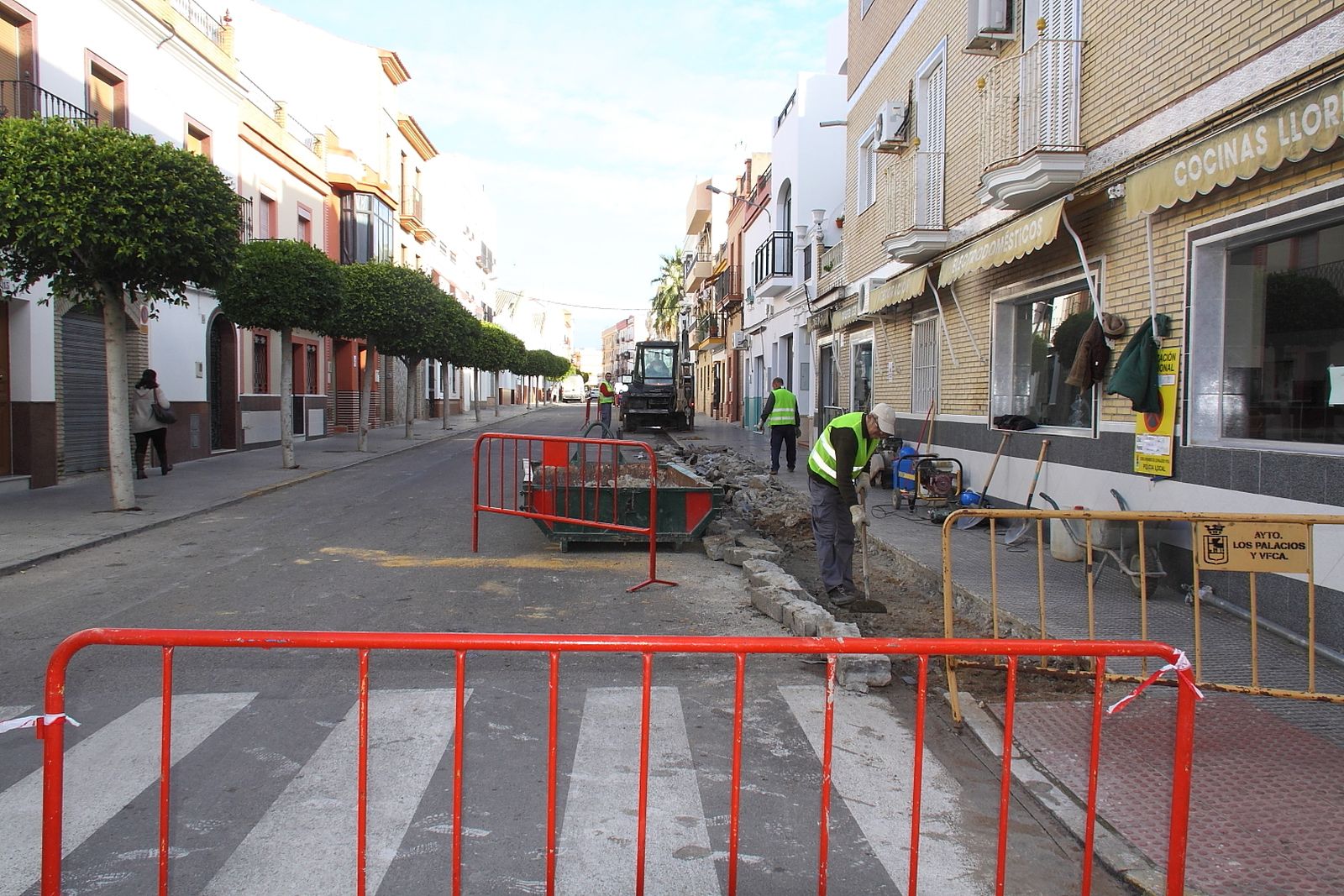 Obras en Los Palacios, realizadas con un Plan de Empleo Municipal.