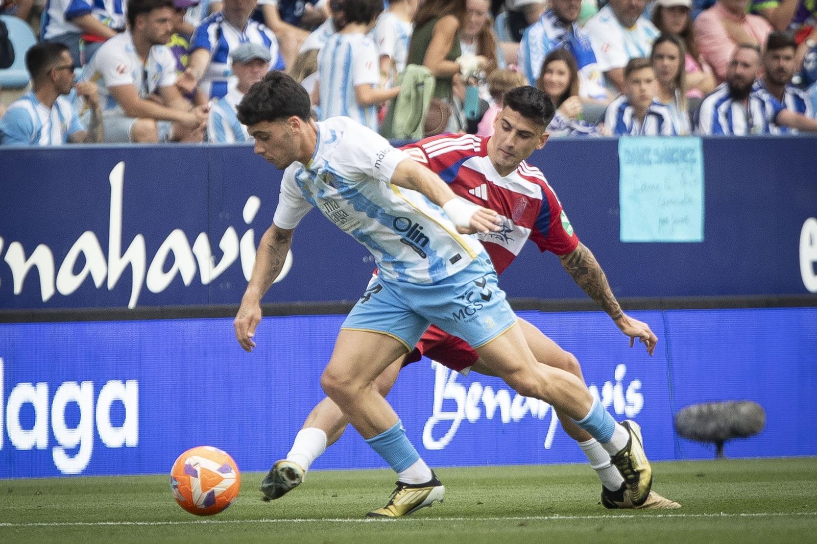 Las imágenes del partido entre el Málaga y el Granada CF