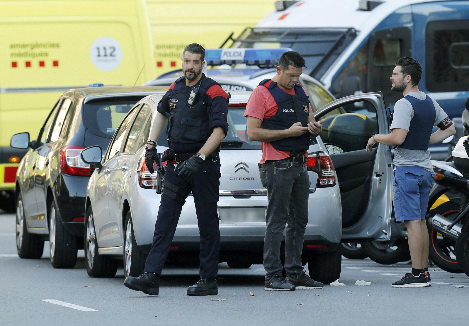 Las imágenes del atropello masivo en Las Ramblas de Barcelona.