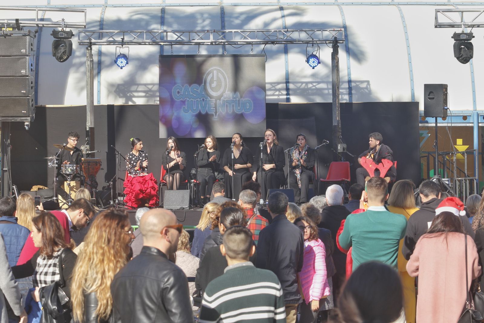 Una de las actuaciones de la primera Zambomba de Córdoba.