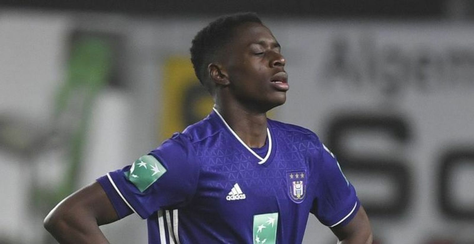 Lokonga, durante un partido con el Anderlecht.