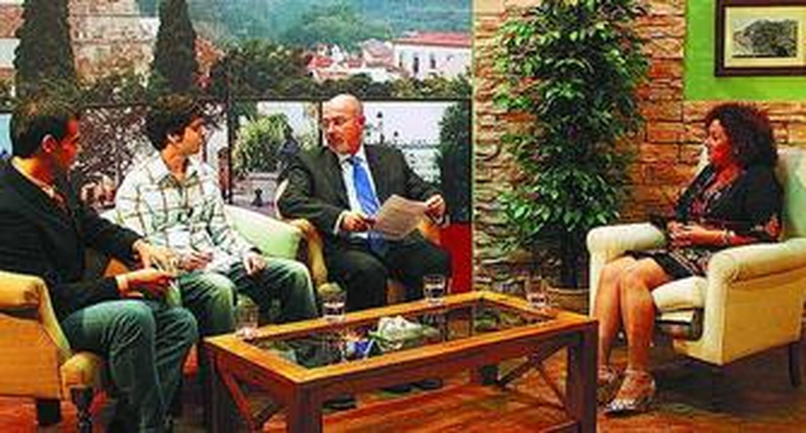 Un momento del espacio televisivo, anoche.