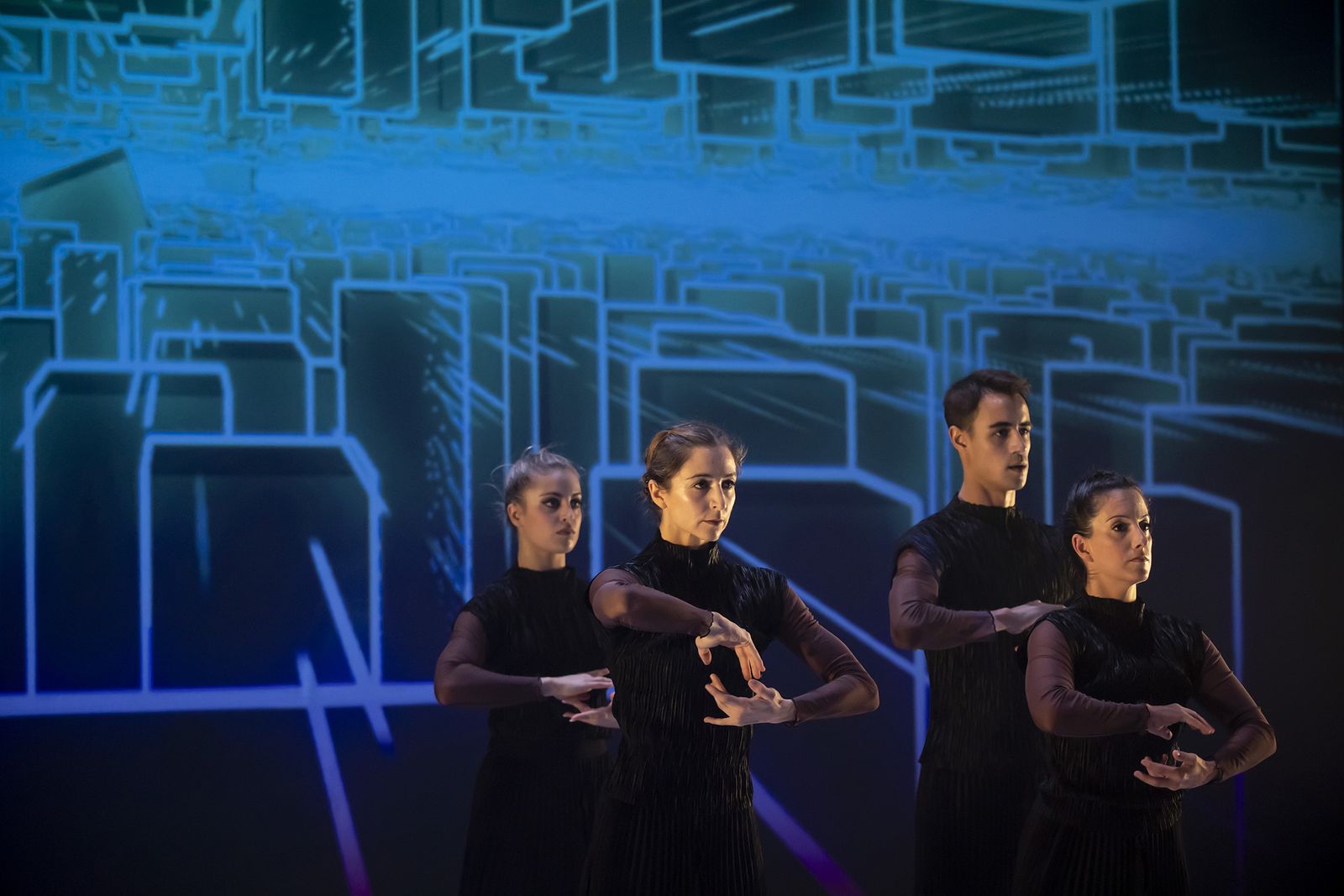 Una imagen del ensayo general 'Hiraeth'.