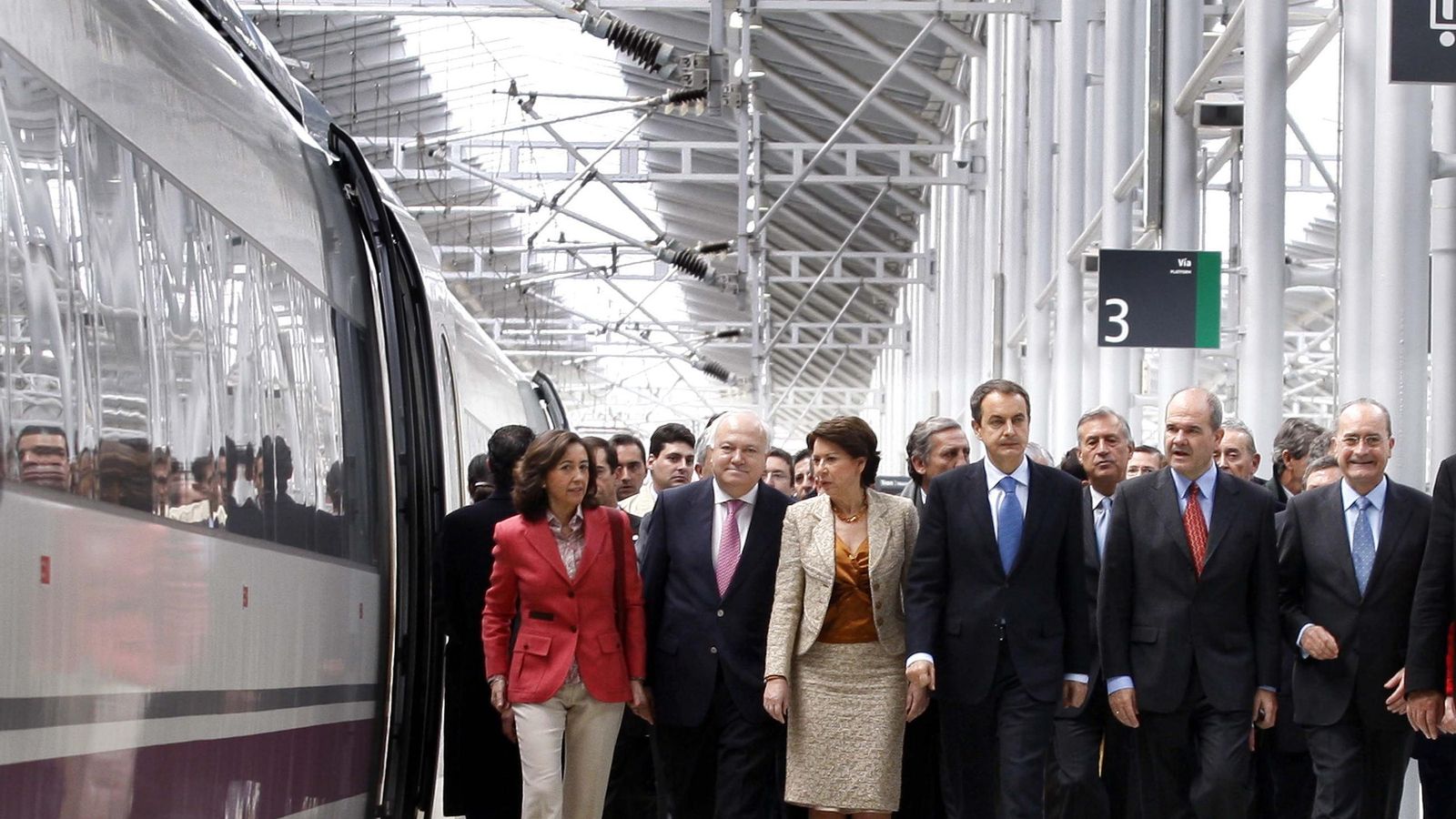 Primer AVE que llegó a María Zambrano.