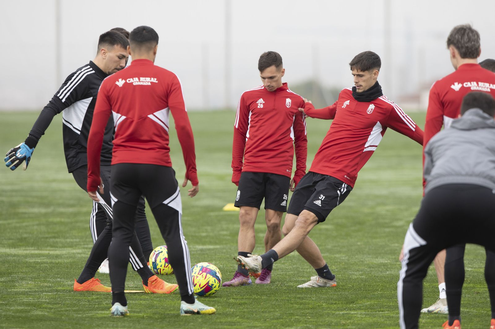 El entrenamiento del Granada CF en imágenes