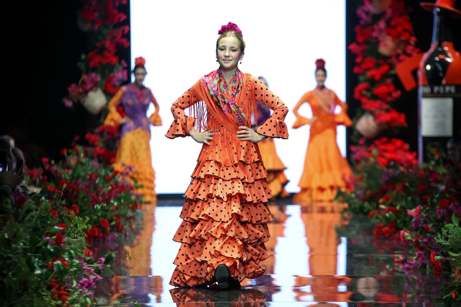 Desfile de Pilar Villar en la Pasarela Flamenca Tío Pepe Jerez 2024